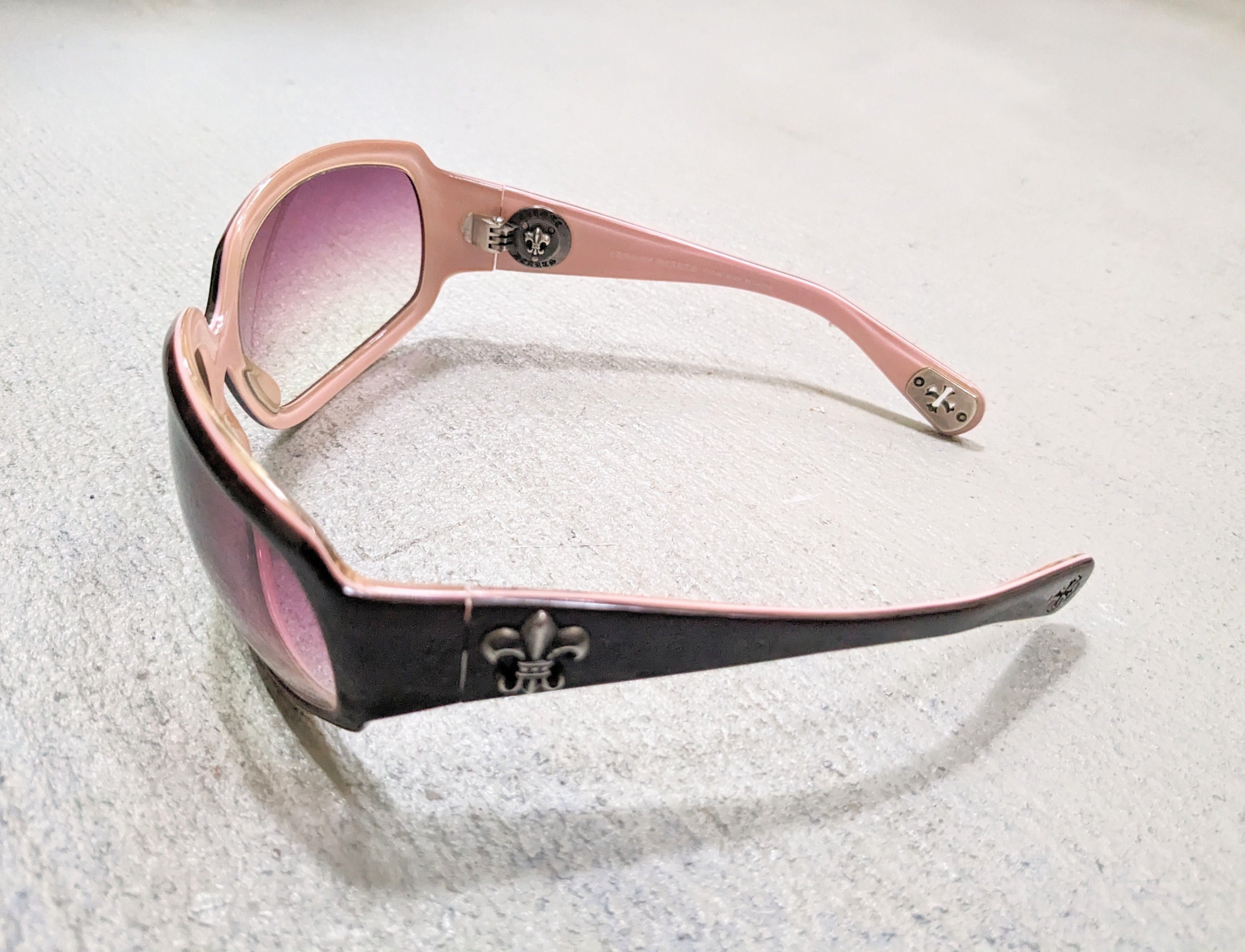 Chrome Hearts Chrome Hearts MAX Sunglasses Pink Brown Oval Oversized Size ONE SIZE - 13 Thumbnail