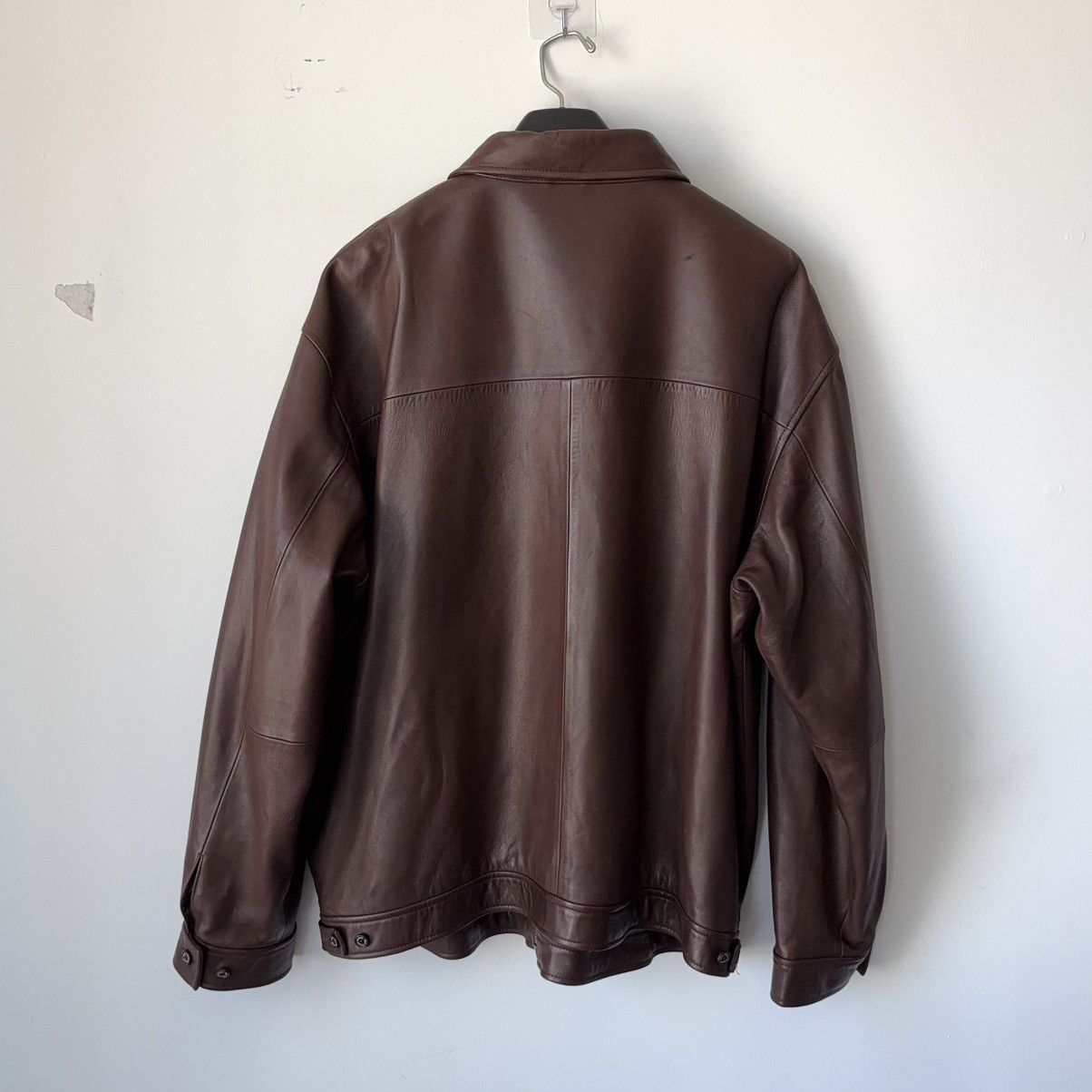Polo Ralph Lauren Vintage 100% Leather Jacket Brown Buttery Soft Lamb Size US XXL / EU 58 / 5 - 8 Thumbnail