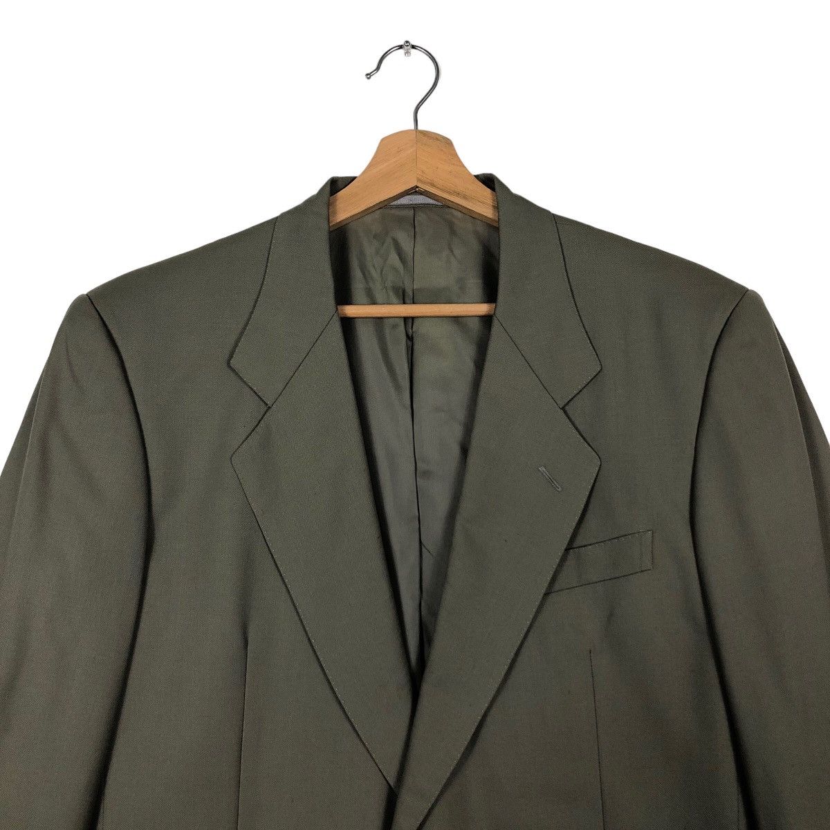 Yves Saint Laurent 🔥Rich Grey - Double Breast Coats Jacket Japan Made Size US M / EU 48-50 / 2 - 2 Thumbnail