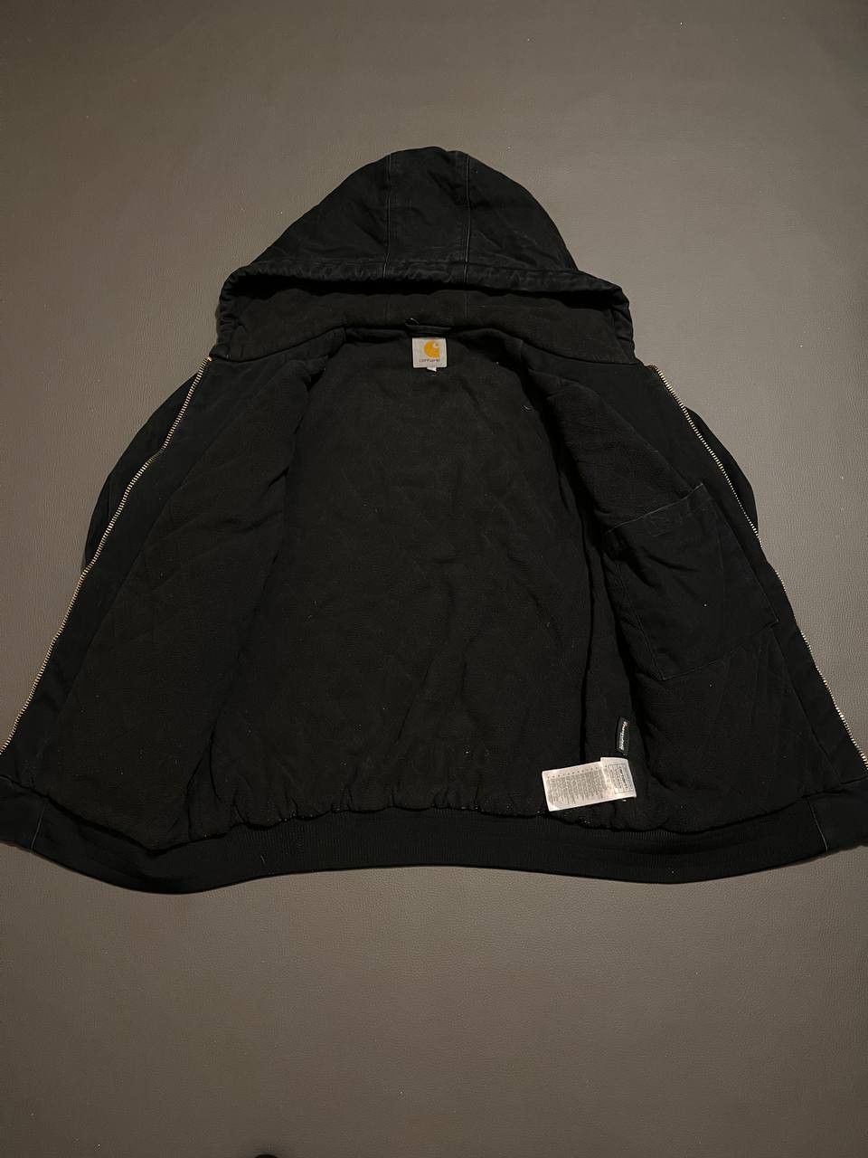 Carhartt × Vintage CRAZY CARHARTT ACTIVE DETROIT SUN FADED BLACK JACKET Size US M / EU 48-50 / 2 - 6 Thumbnail