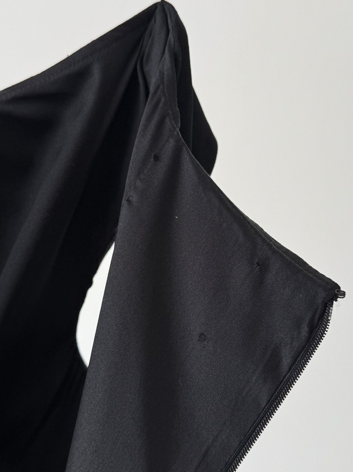 Prada Vintage 00s Prada Women’s Navy-Black Midi Dress Size M / US 6-8 / IT 42-44 - 5 Thumbnail