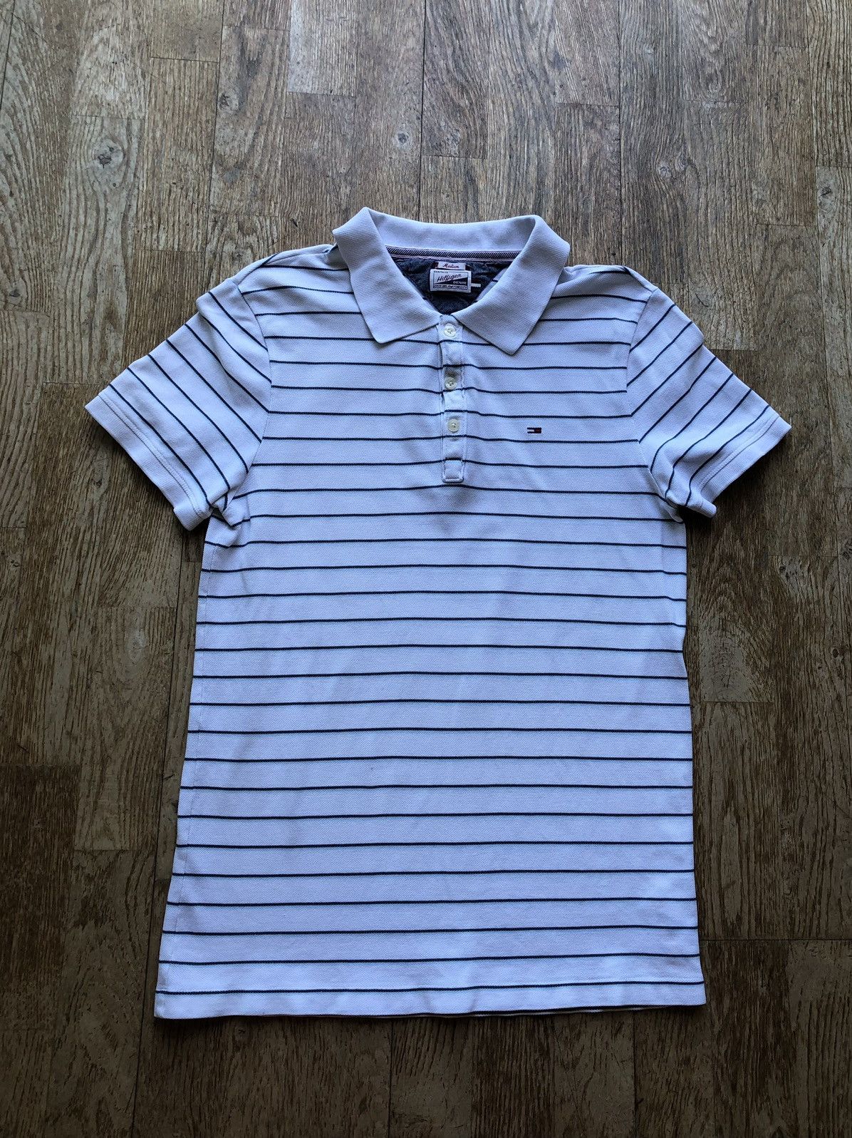 Tommy Hilfiger TOMMY HILFIGER HERITAGE DENIM VINTAGE QUALITY POLO SHIRT Size US M / EU 48-50 / 2 - 1 Thumbnail