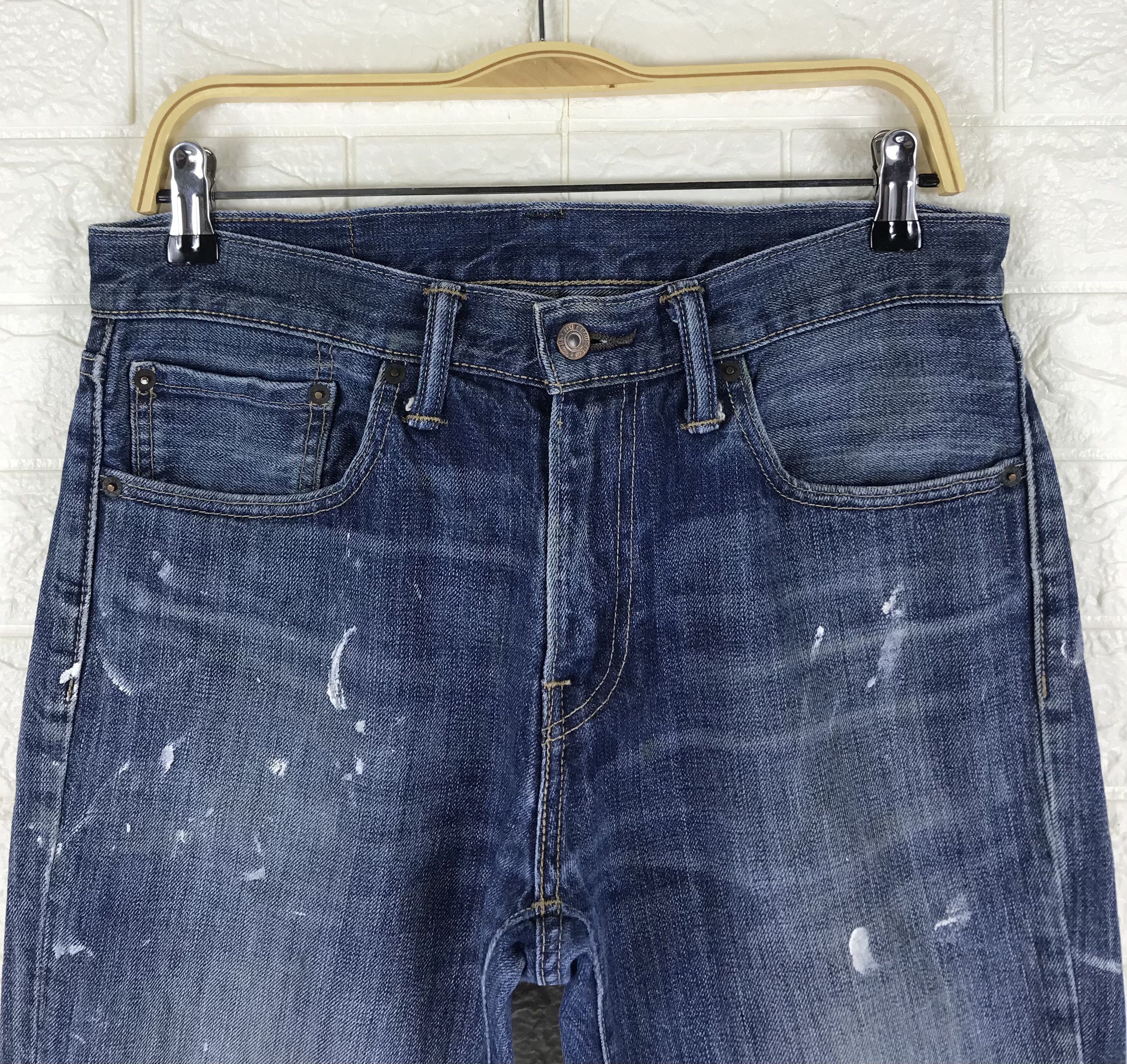 Levi's Vintage Levi's 511 Paint Splattered Jeans Size US 31 - 2 Thumbnail