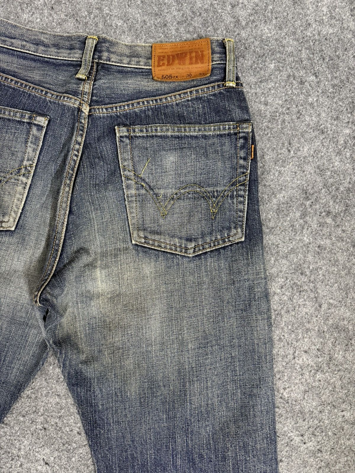 Kapital A14 EDWIN 505ZX SELVEDGE DENIM MUD WASH Size US 29 - 10 Thumbnail
