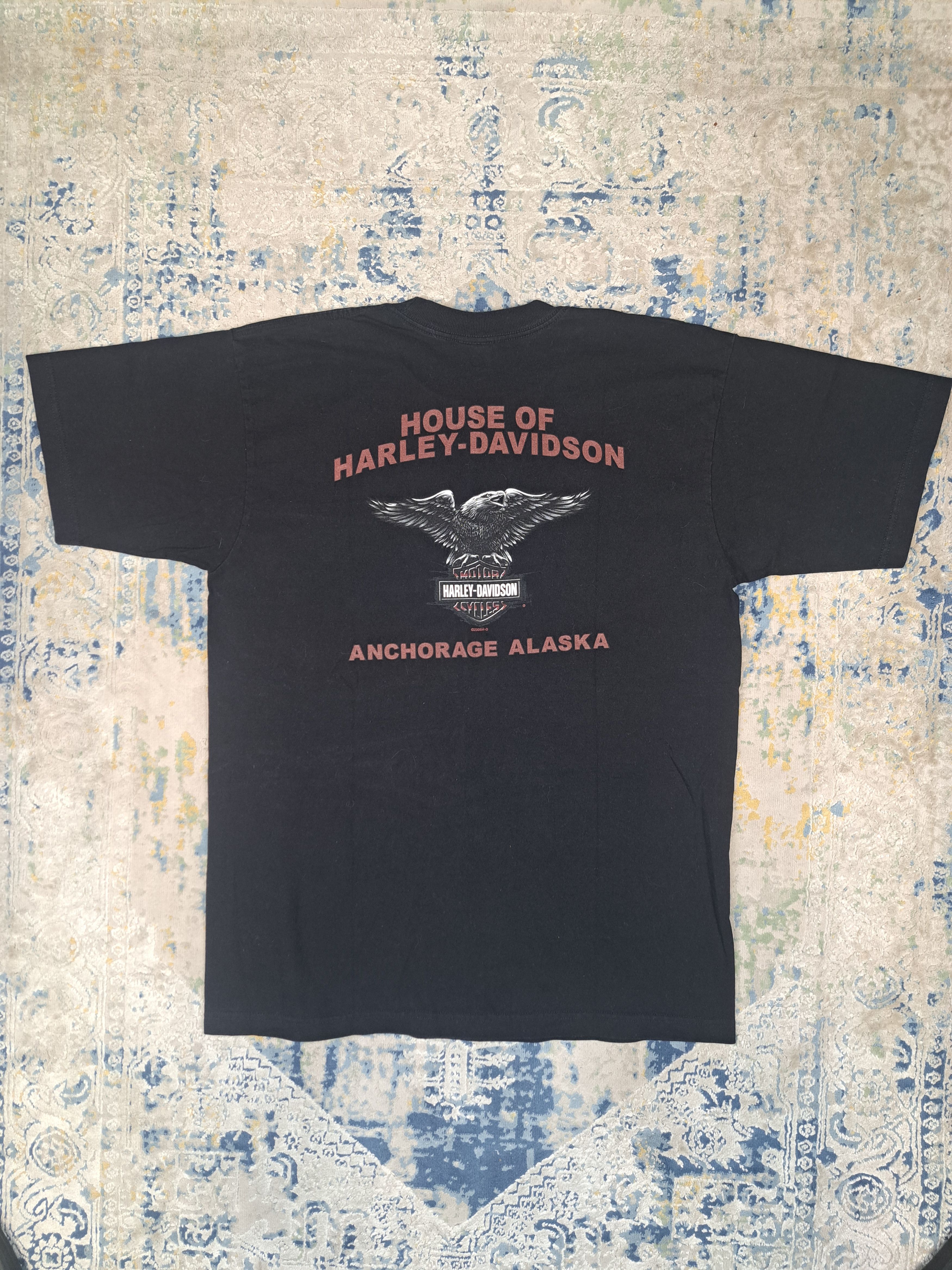 Harley Davidson Vintage 2006 Harley Davidson Big Eagle Tee Motorcycle Size US XL / EU 56 / 4 - 1 Thumbnail