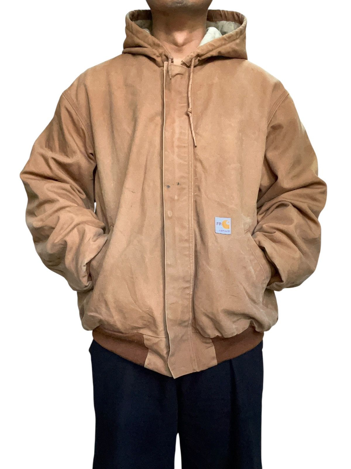 Carhartt Vintage 90s Carhartt FR Detroit Hoodie Fullzipper Jacket Size US XL / EU 56 / 4 - 24 Thumbnail