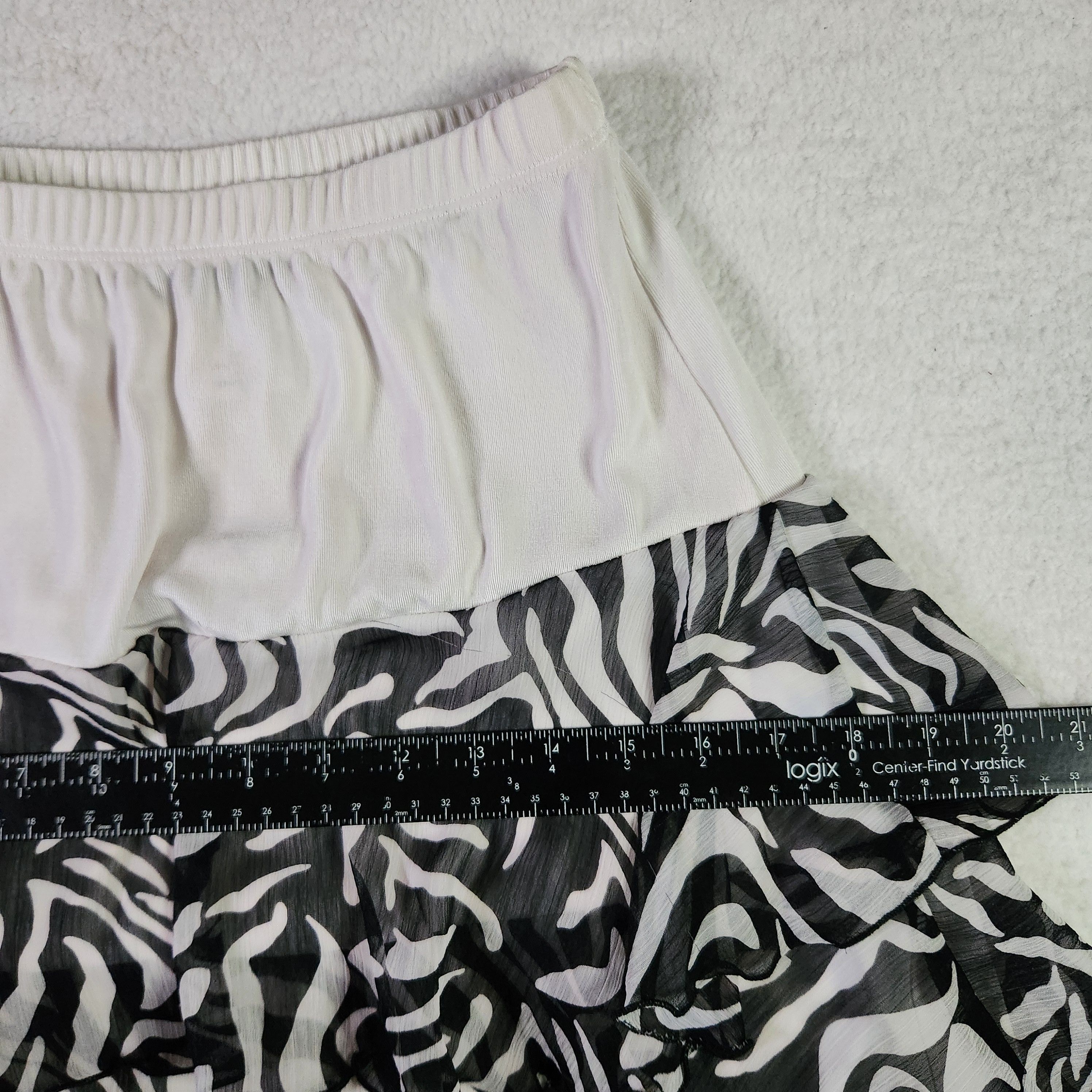 Vintage Slinky Brand Tiered VINTAGE Skirt XS Midi Made In USA Size 24" / US 00 / IT 34 - 7 Thumbnail