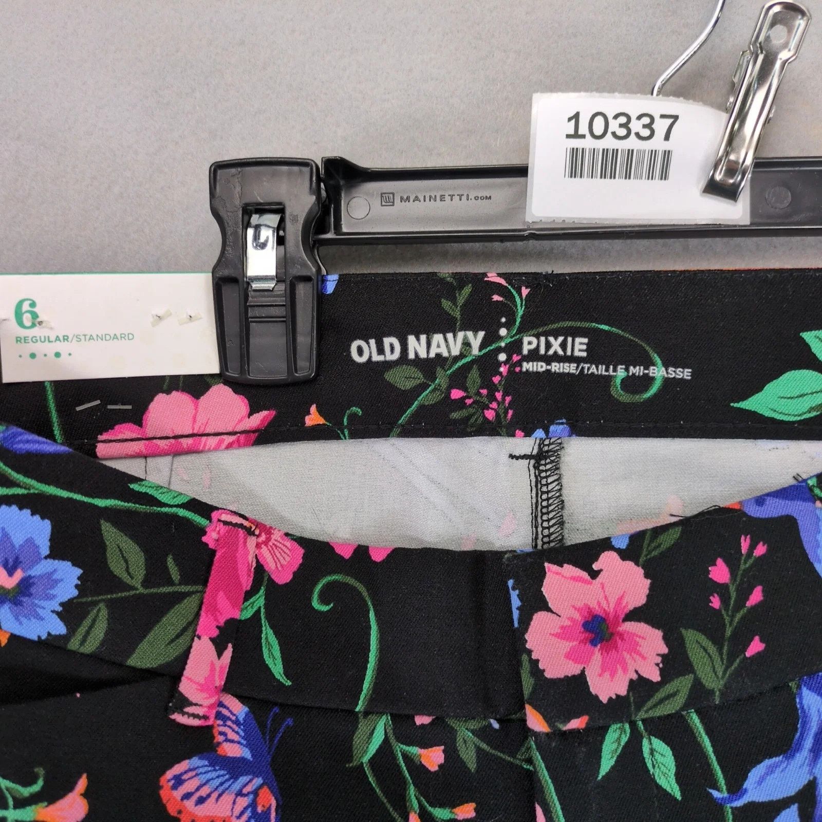 Old Navy NWT Old Navy Pixie Floral Print Pants Womens 6 Stretch 30x27 Size 28" / US 6 / IT 42 - 3 Thumbnail