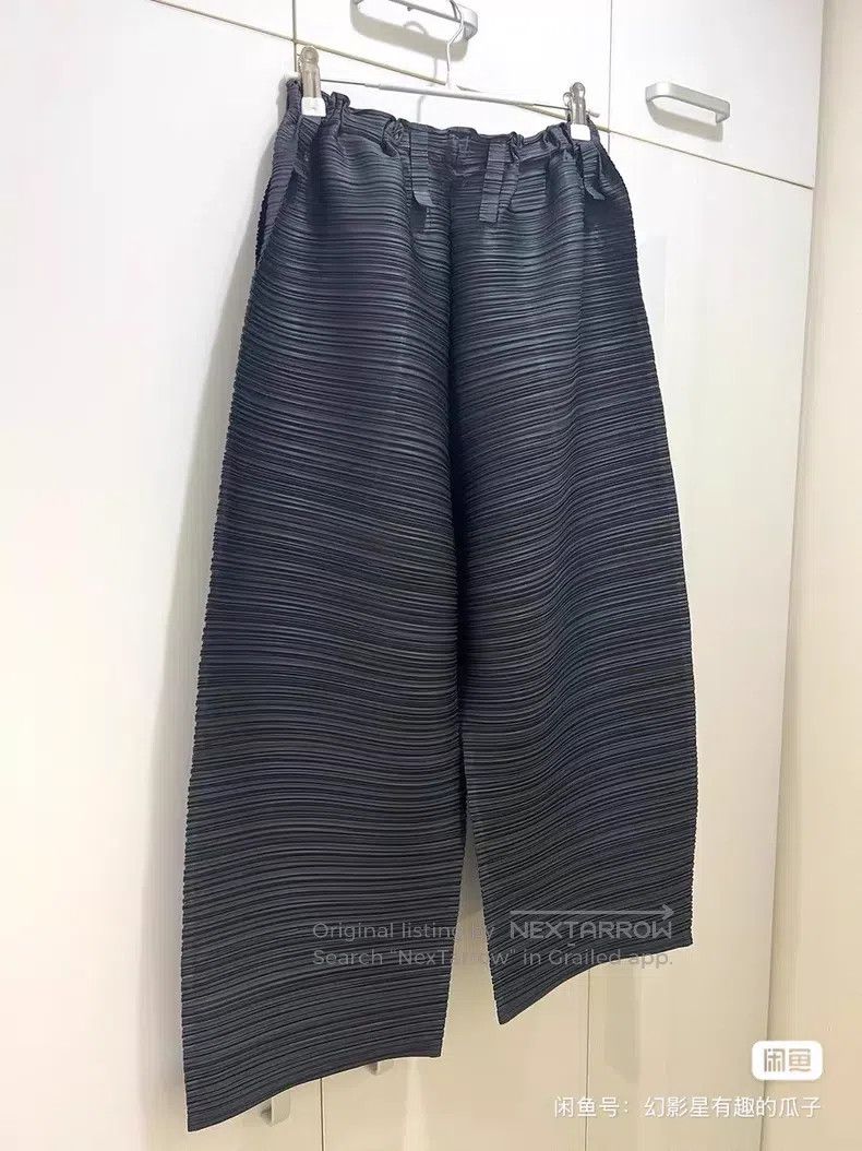 Issey Miyake Issey Miyake size:5 Horizontal Stripe Classic Pants Size 31" - 2 Thumbnail