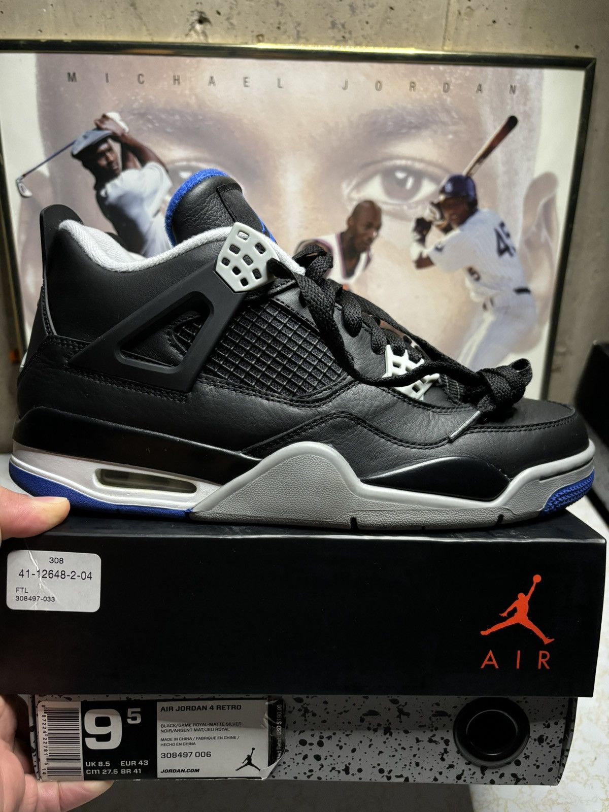 Jordan Brand Air Jordan 4 Retro Motorsports Alternate 2017 Size US 9.5 / EU 42-43 - 1 Thumbnail