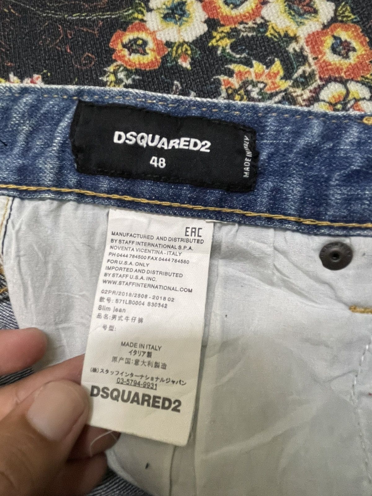 Dsquared2 Dsquared2 Thrashed Punk Light Blue Jeans Size US 33 - 3 Thumbnail