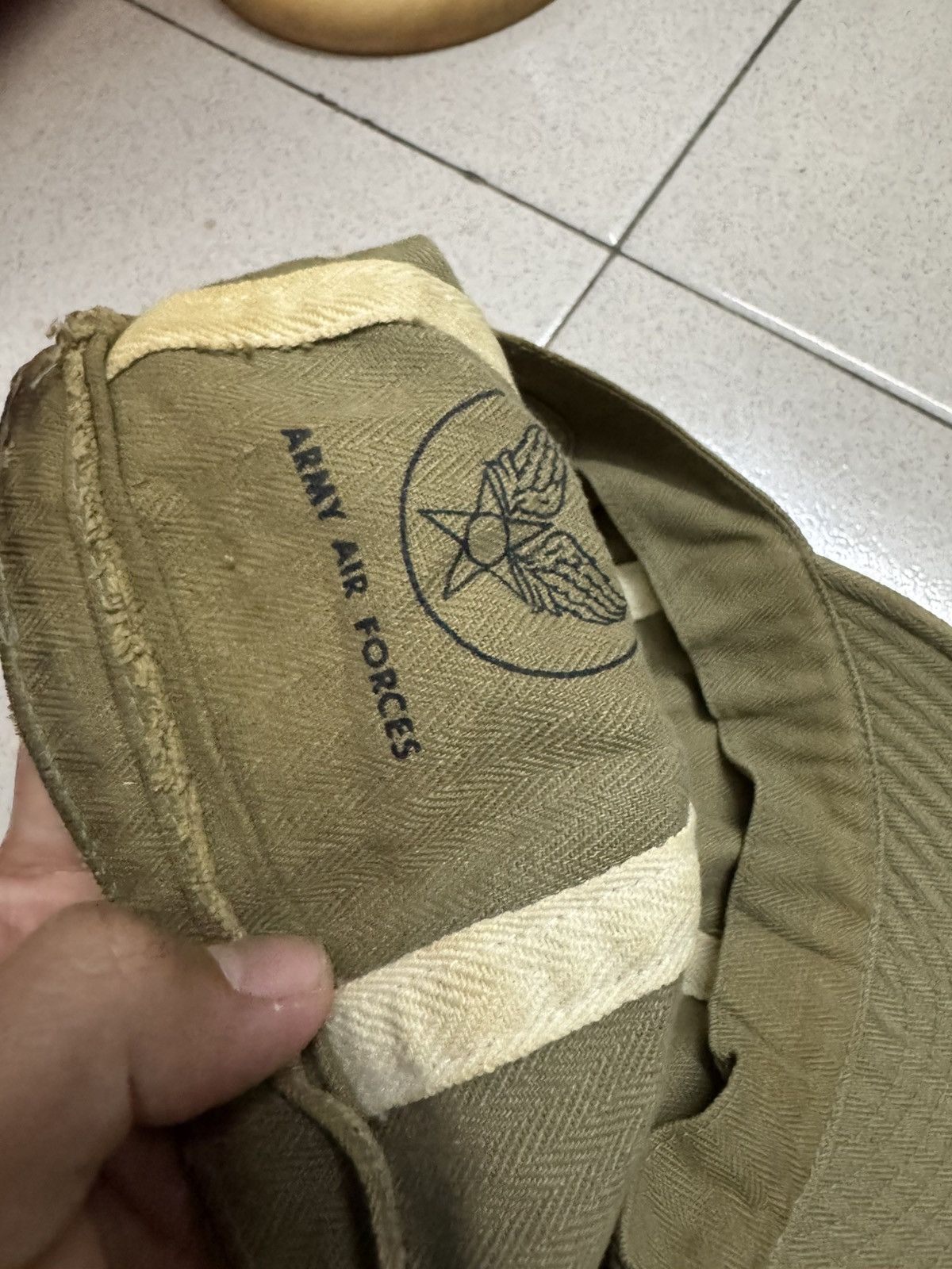 Vintage TRUE VINTAGE US AIR FORCE CUSHMAN DENIM HERRINGBONE WORK CAP Size ONE SIZE - 6 Thumbnail