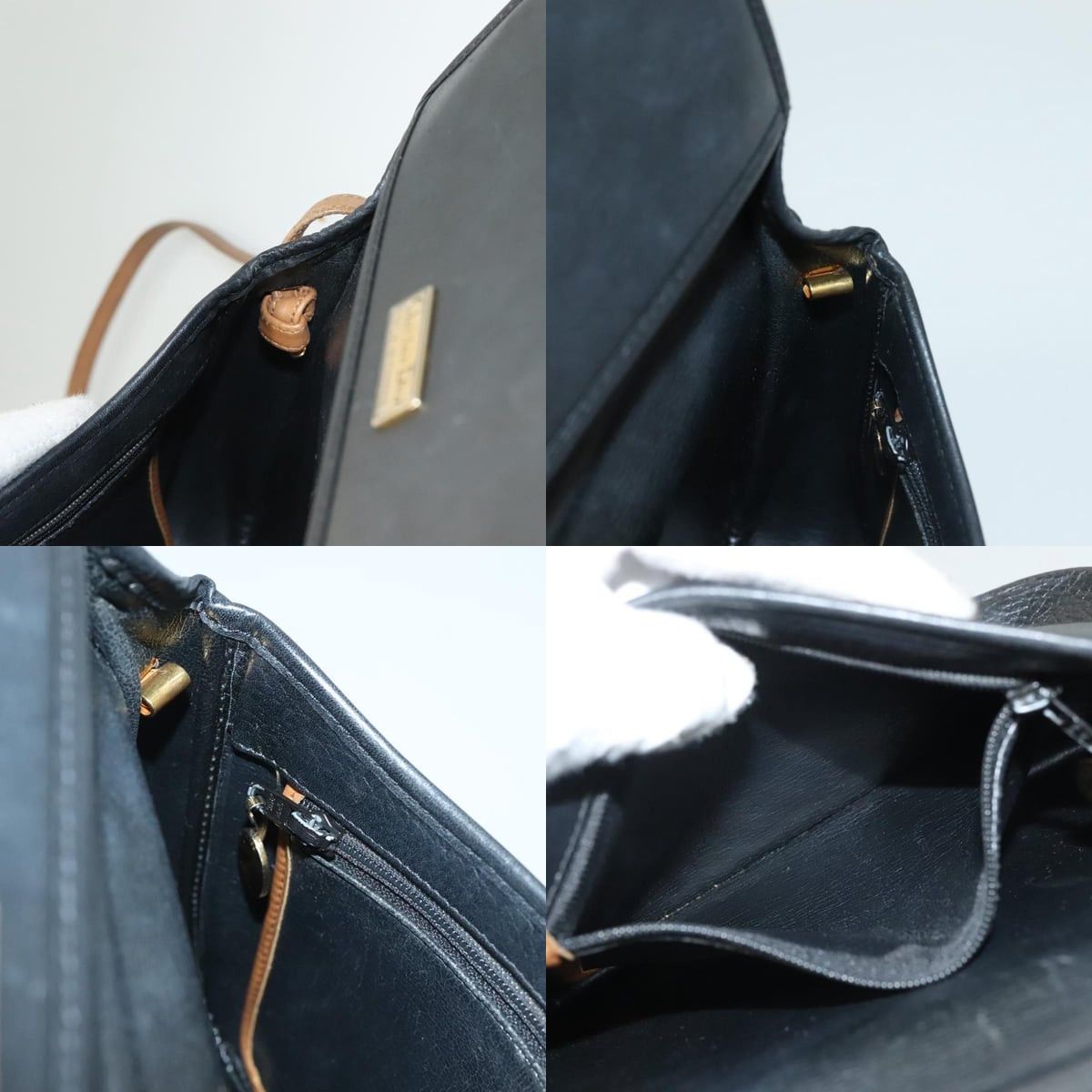 Dior DIOR Shoulder Bag Leather Black Gold Size ONE SIZE - 12 Thumbnail