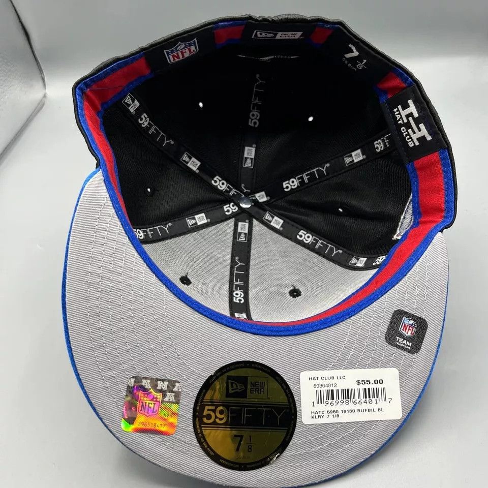 New Era Buffalo Bills Hat Men 7 1/8 59Fifty New Era NFL Fitted Cap Size ONE SIZE - 8 Thumbnail