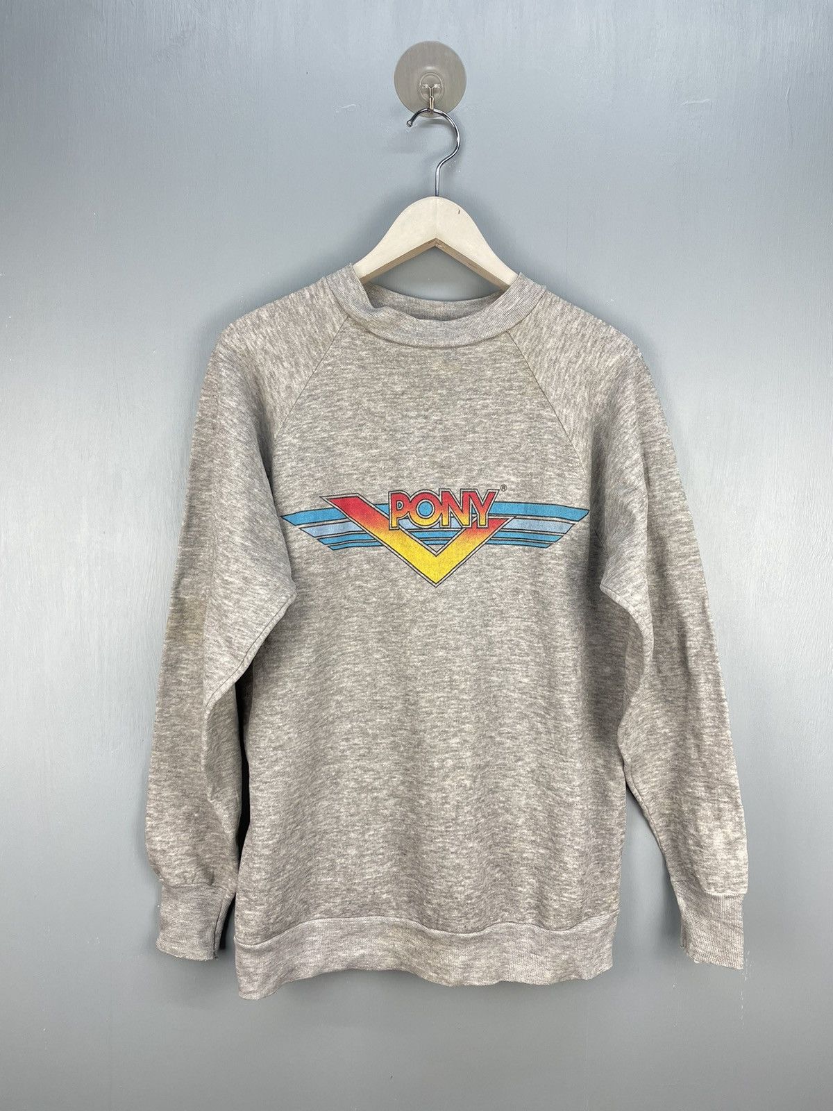 PONY Vintage 80s Pony sweatshirt Size US L / EU 52-54 / 3 - 1 Thumbnail