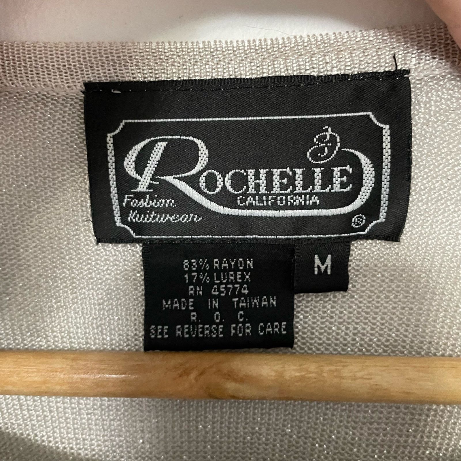 Vintage Rochelle California Ombre Top M Vintage Metallic Boat Neck Size M / US 6-8 / IT 42-44 - 3 Thumbnail
