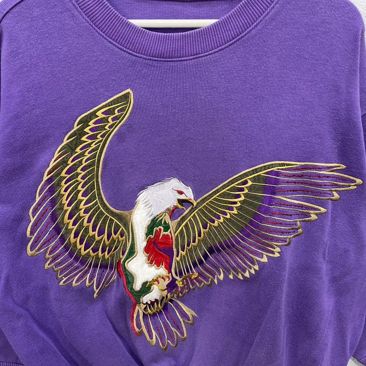 Vintage Vintage 90s tesoro eagle sweatshirt baggy logo embroidery Size M / US 6-8 / IT 42-44 - 4 Thumbnail