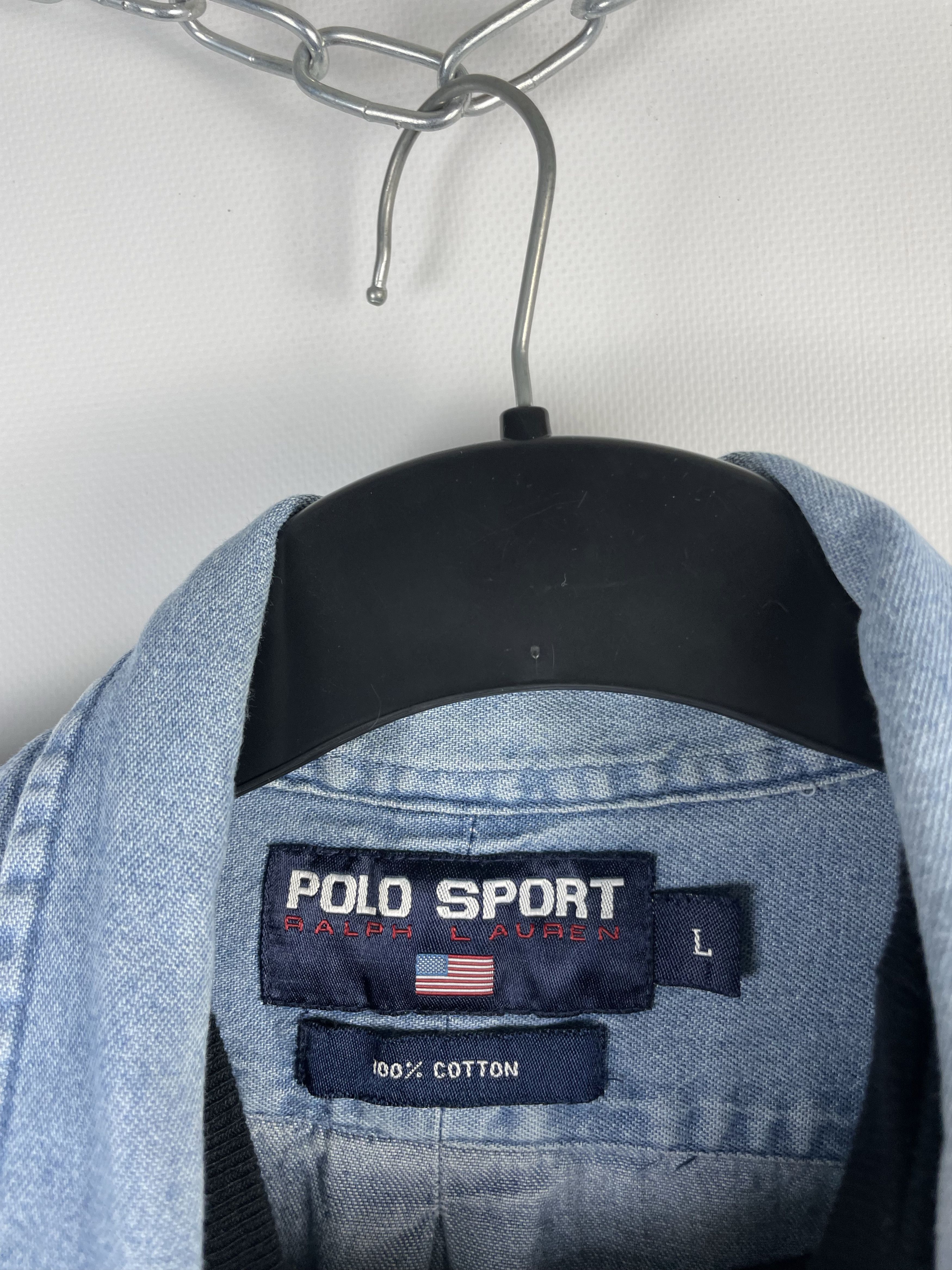 Polo Ralph Lauren Polo Ralph Lauren Vintage Mens Denim Shirt Size US L / EU 52-54 / 3 - 5 Thumbnail