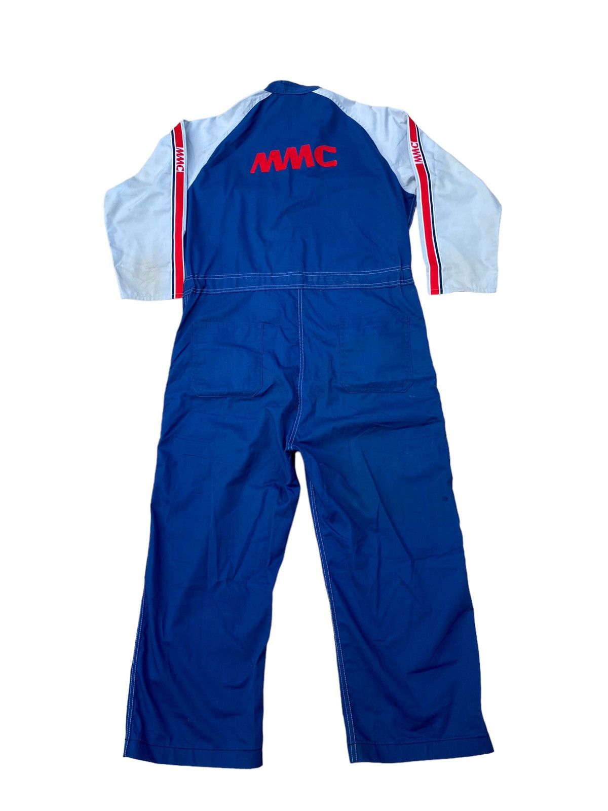 Japanese Brand Vintage Mitsubishi MMC Overall Jumpsuit Size US 31 - 1 Thumbnail
