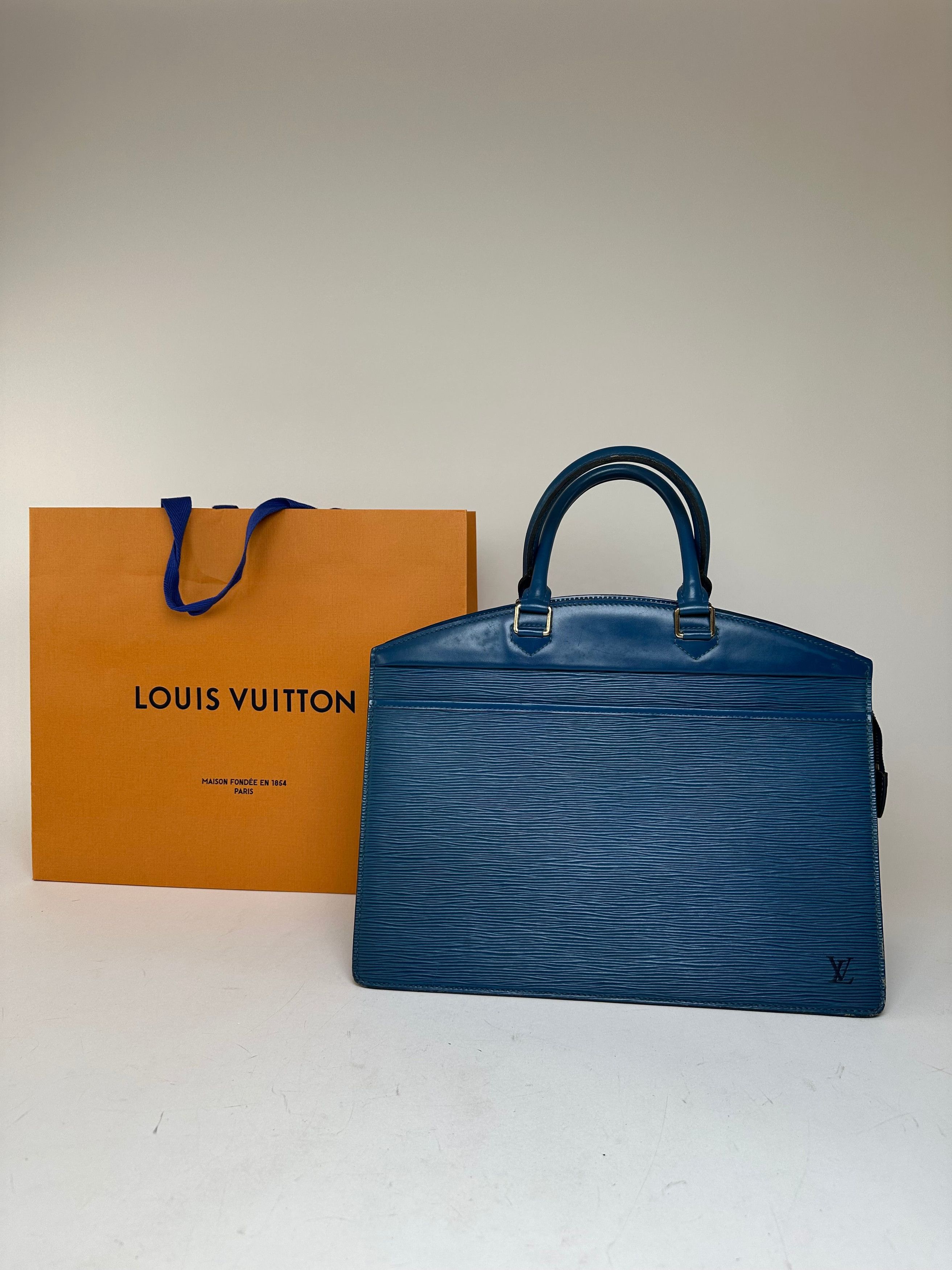 Other Vintage Louis Vuitton EPI Leather Handbag Blue Size ONE SIZE - 1 Thumbnail
