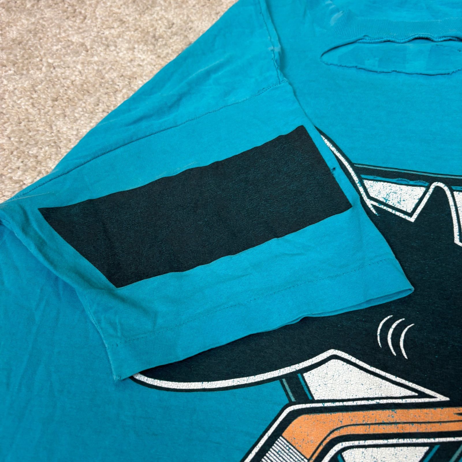 Salem Sportswear Vintage 90s San Jose Sharks Salem Sportswear Distressed XL Size US XL / EU 56 / 4 - 9 Thumbnail