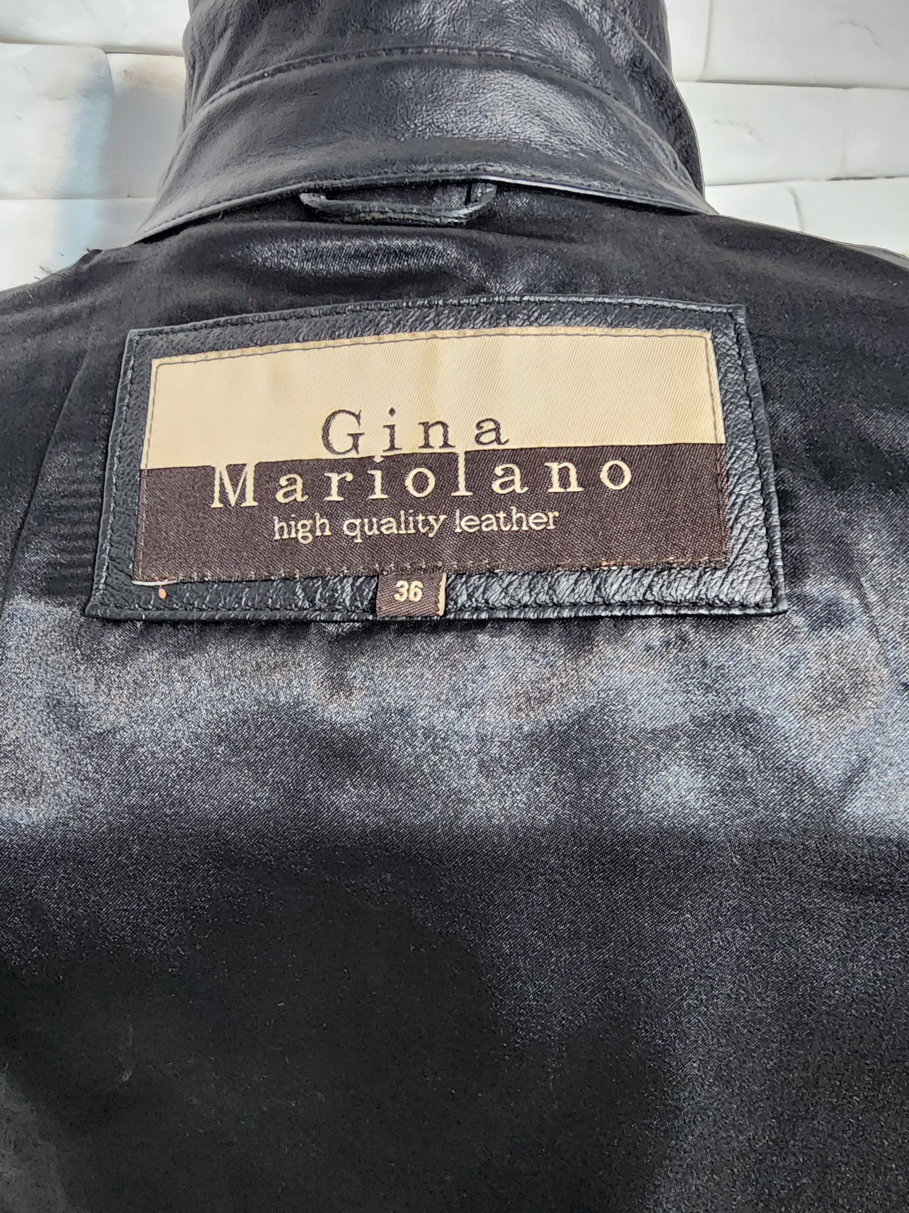 Other Women's Black Leather Jacket: Buttons Front Size M / US 6-8 / IT 42-44 - 8 Thumbnail