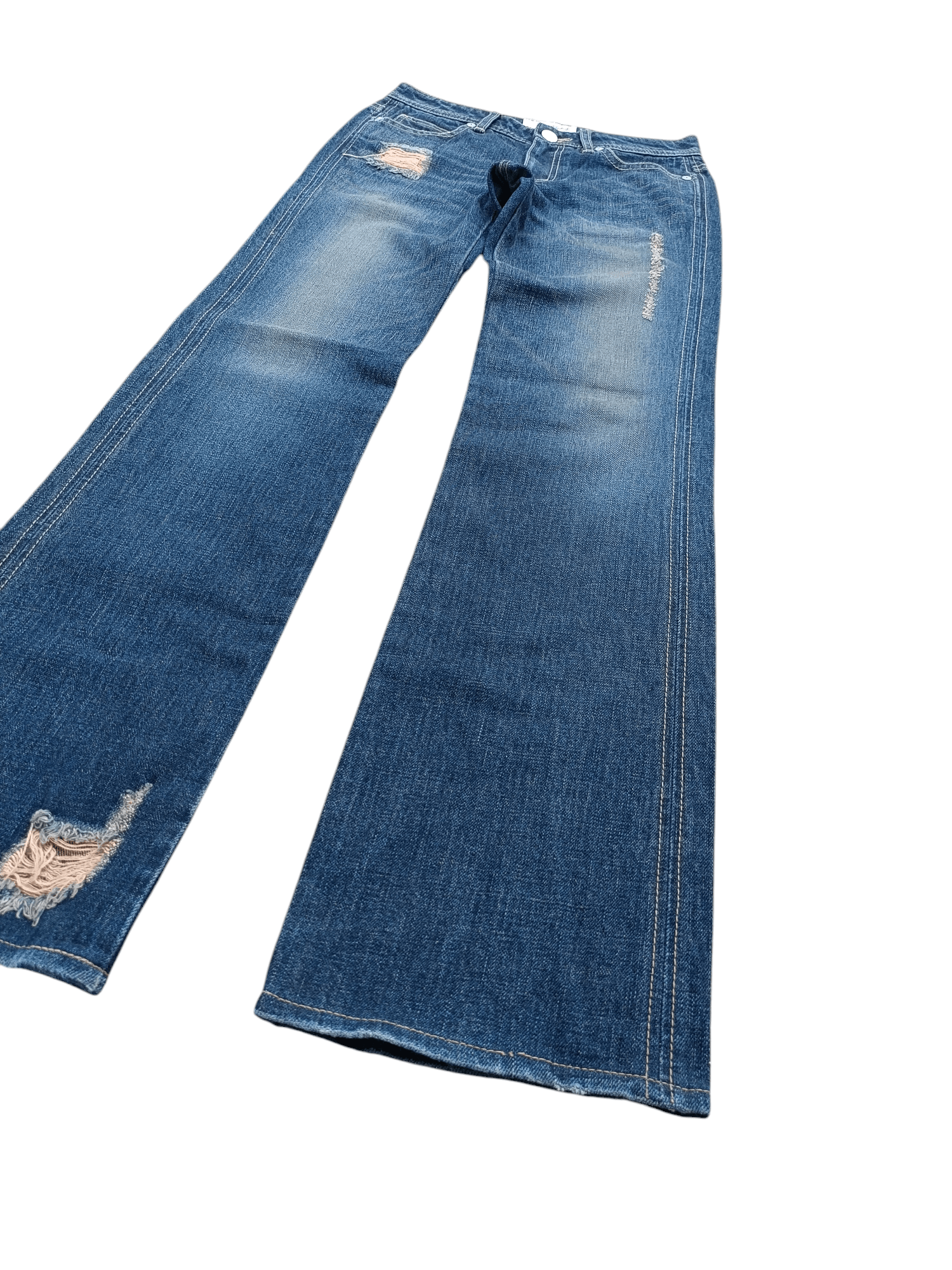 Japanese Brand FYE FLARED 🔥 BETTY SMITH DISTRESSED BOOT CUT DENIM Size US 28 / EU 44 - 1 Thumbnail