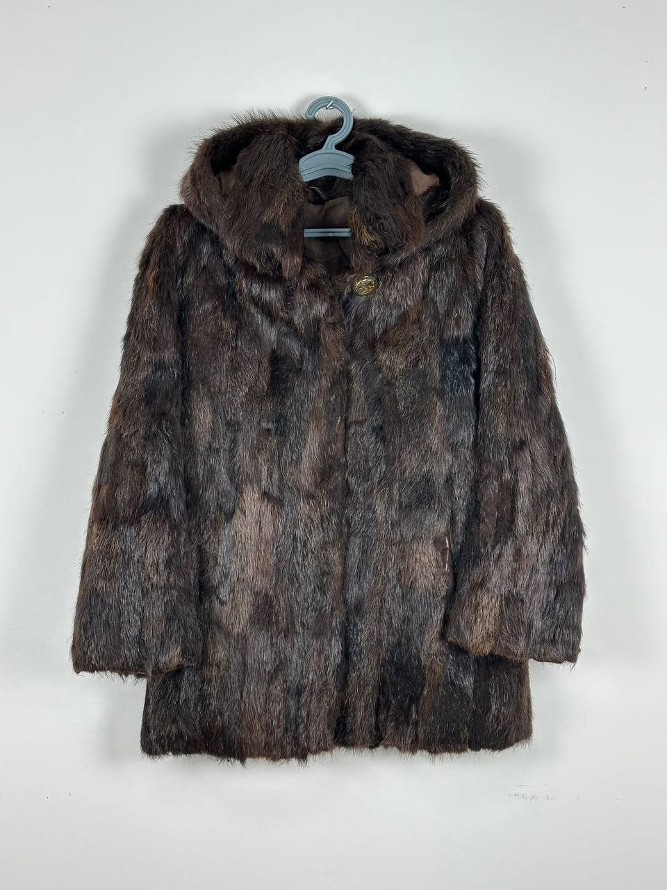 Vintage Vintage Real Fur Coat Luxury Brown Size L / US 10 / IT 46 - 3 Thumbnail