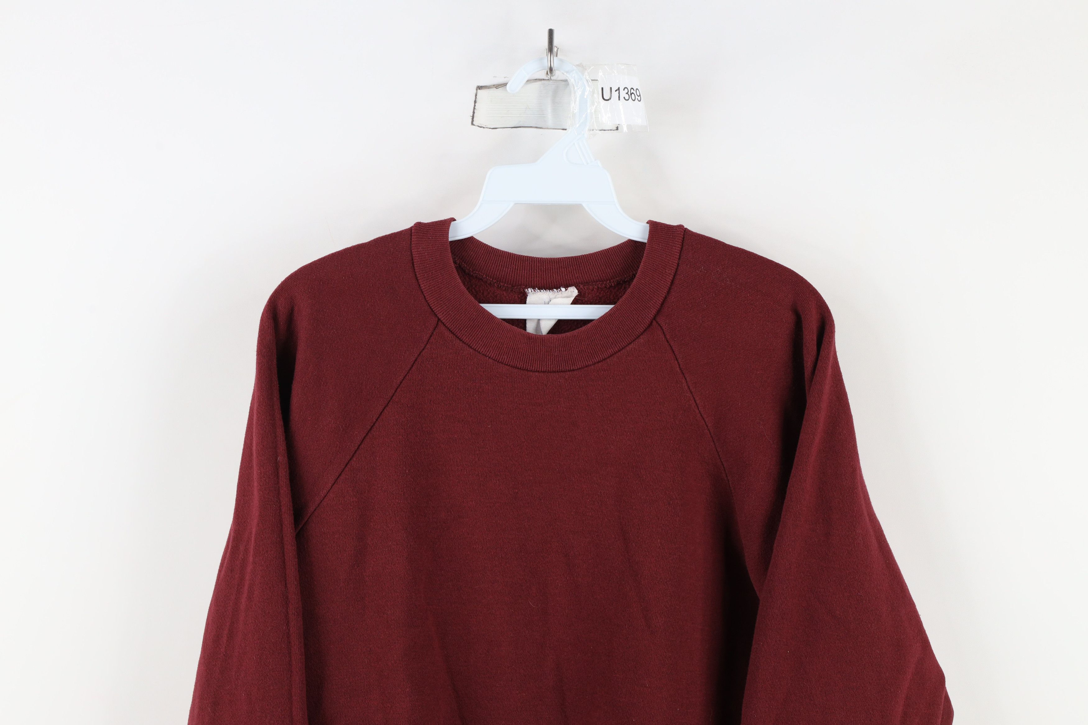 Vintage Vintage 60s 70s Healthknit Crewneck Sweatshirt Burgundy USA Size US L / EU 52-54 / 3 - 2 Thumbnail