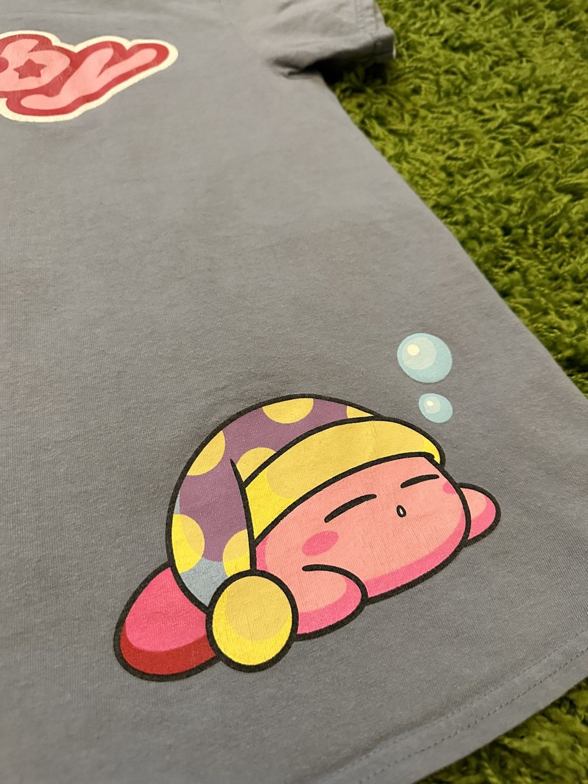 Cartoon Network Sleeping Kirby T Shirt Small Nintendo Video Game Size US S / EU 44-46 / 1 - 2 Thumbnail