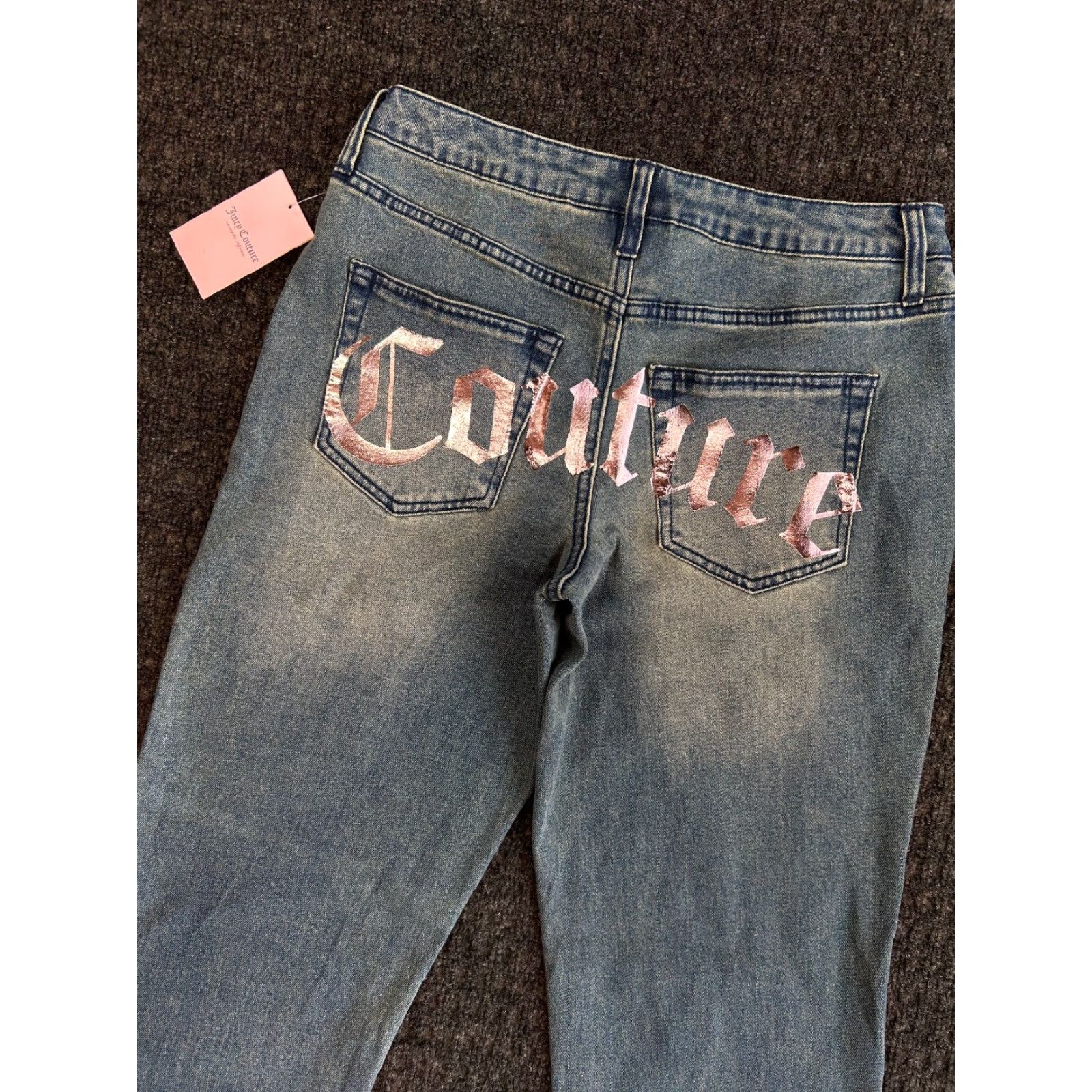 Juicy Couture VINTAGE Juicy Couture Jeans Florence Foil Spellout 7/28 Tint New NWT FAST Size 28" / US 6 / IT 42 - 4 Thumbnail