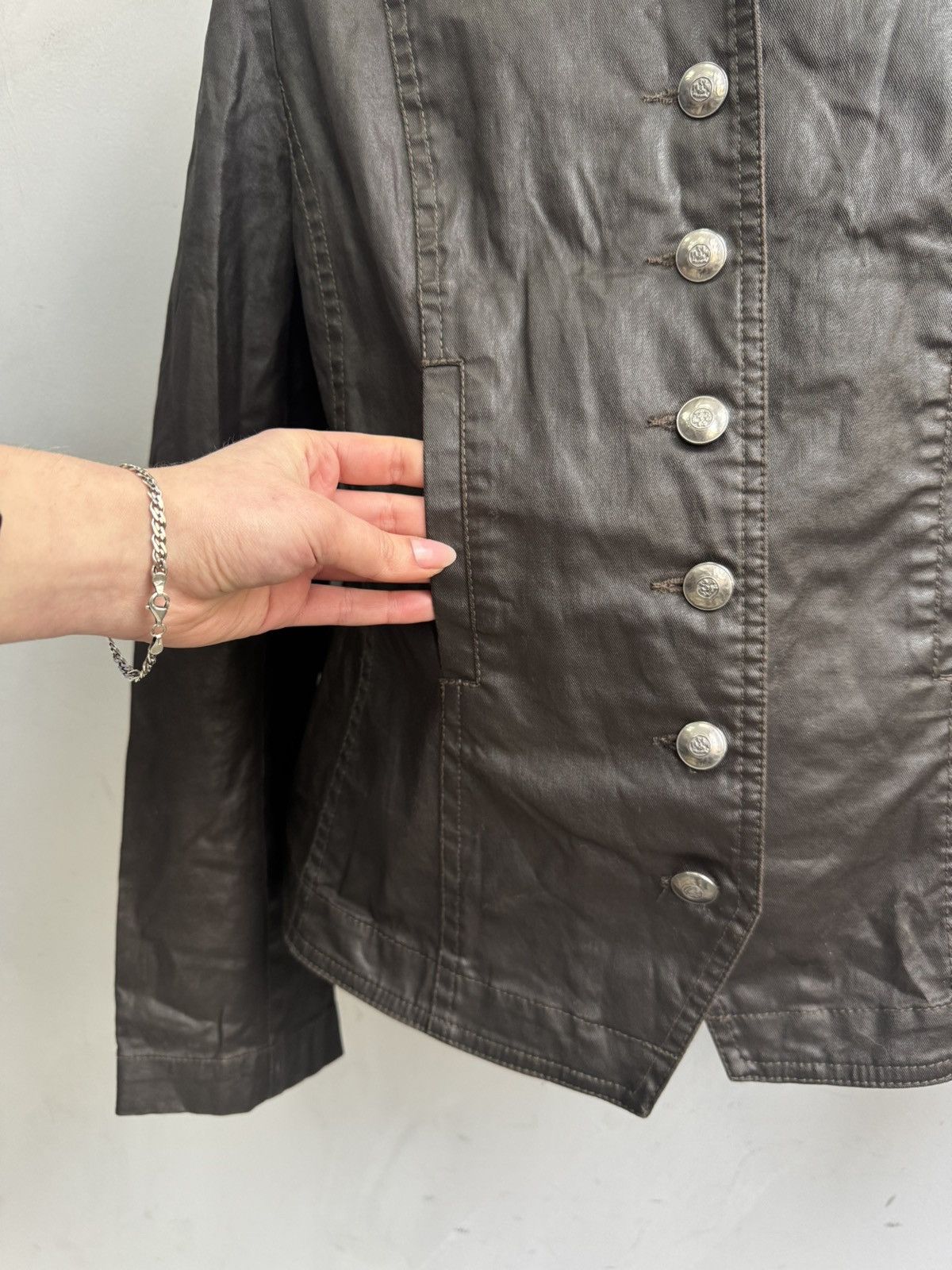 Other Vintage Blazer leather Y2k Diesel Style Avantgarde Japanese Size US M / EU 48-50 / 2 - 3 Thumbnail