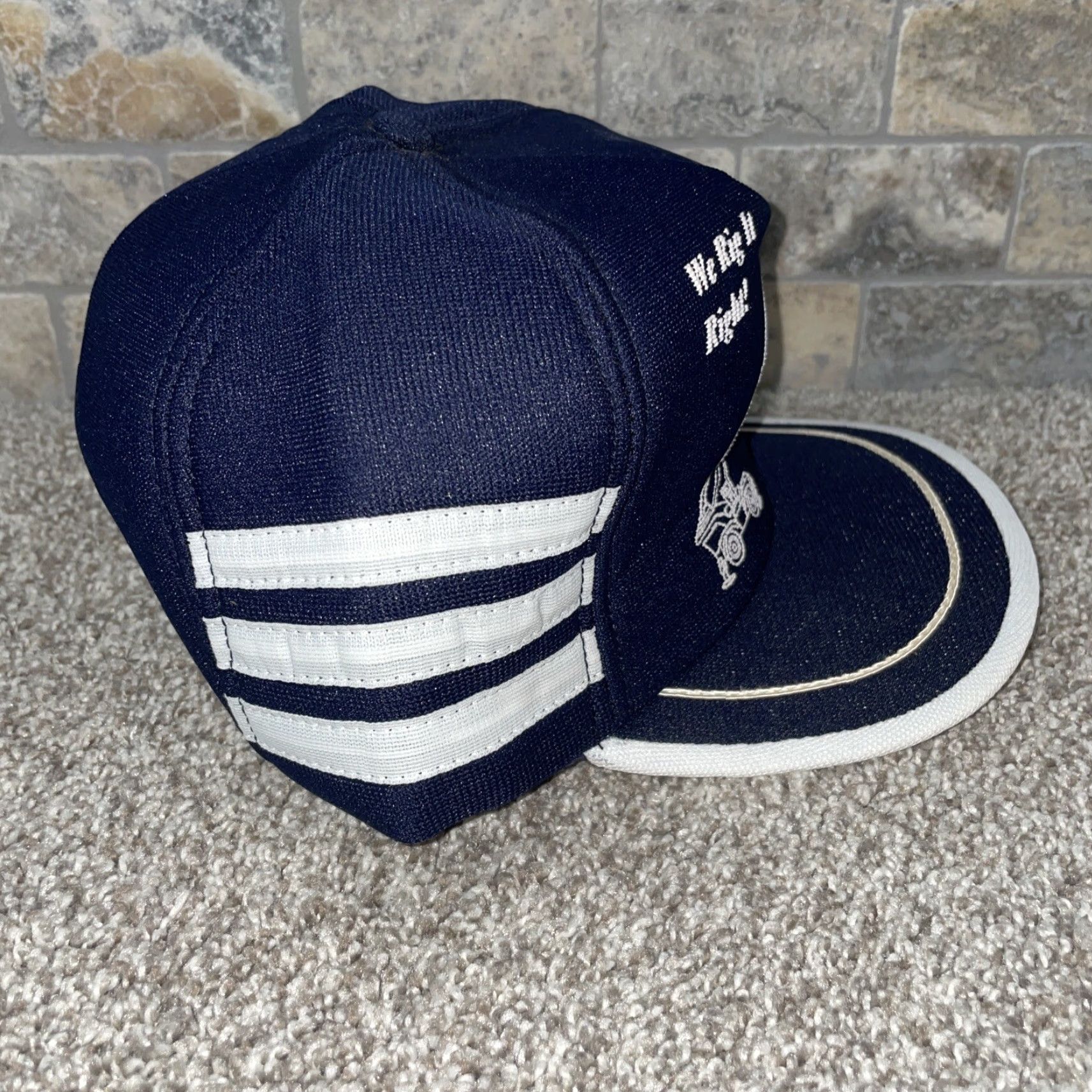 Vintage We Rig It Right snapback hat Men Adjustable Blue Snapback Pre-owned Size ONE SIZE - 5 Thumbnail