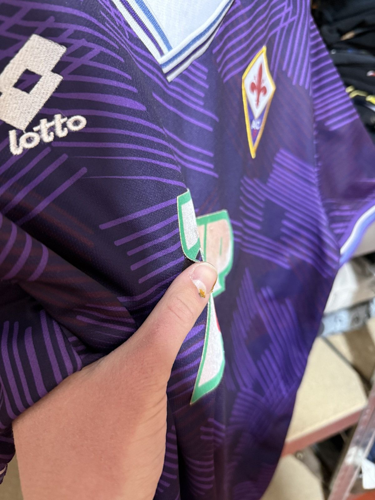 Lotto Sport × Vintage Vintage Lotto Fiorentina 1992/93 Home Soccer Jersey Bootleg Size US XL / EU 56 / 4 - 6 Thumbnail