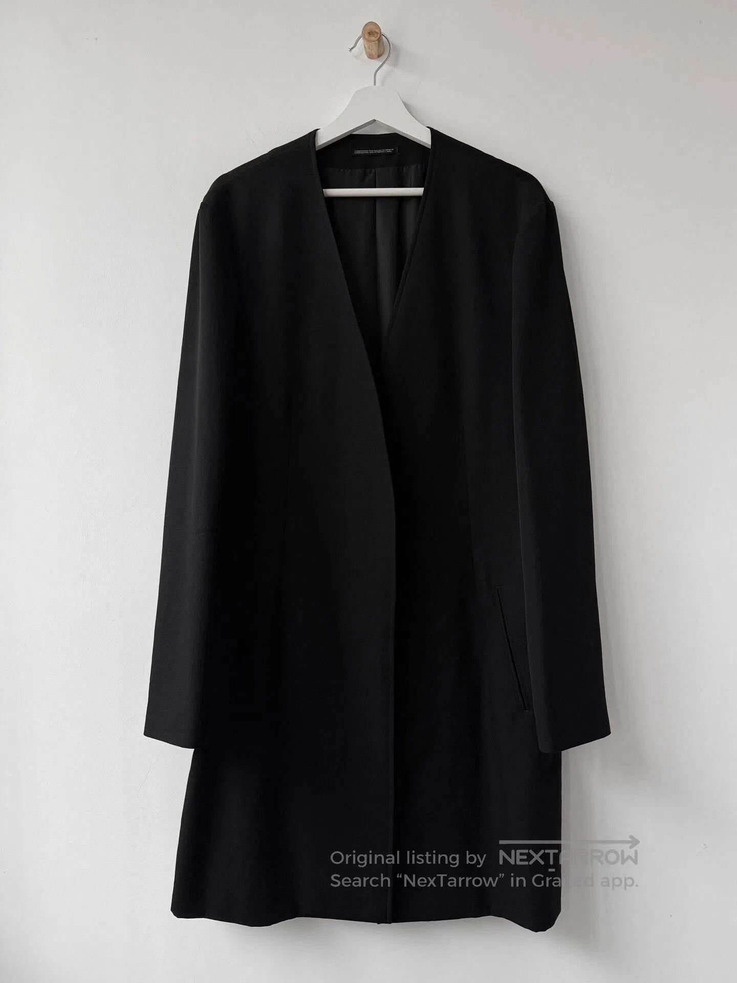 Yohji Yamamoto minimalist black wool coat by yohji yamamoto. Size US M / EU 48-50 / 2 - 1 Thumbnail