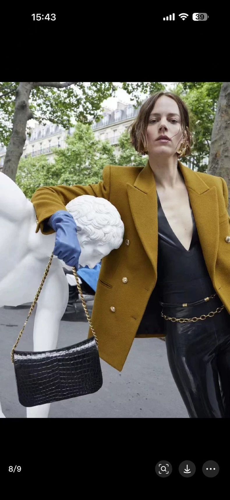 Saint Laurent Paris Saint Laurent Paris Khaki double breasted jacket-2506 Size US M / EU 48-50 / 2 - 7 Thumbnail