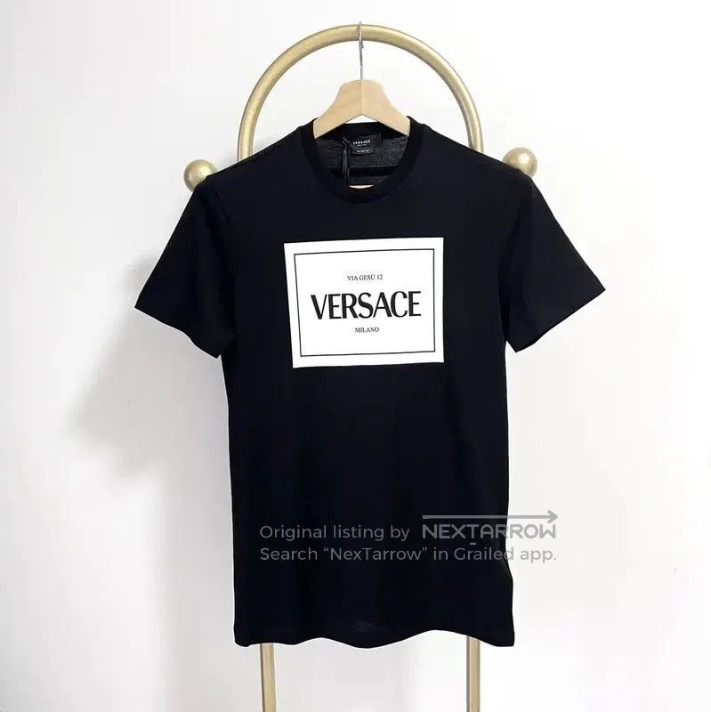 Versace Versace Black Cotton Short Sleeve T-Shirt . Size US XS / EU 42 / 0 - 1 Thumbnail