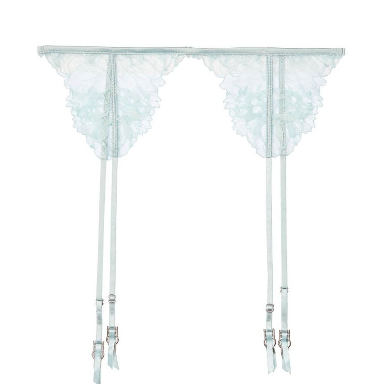 Victoria's Secret Victoria's Secret Blue Embroidered Garter Belt Size ONE SIZE - 12 Thumbnail