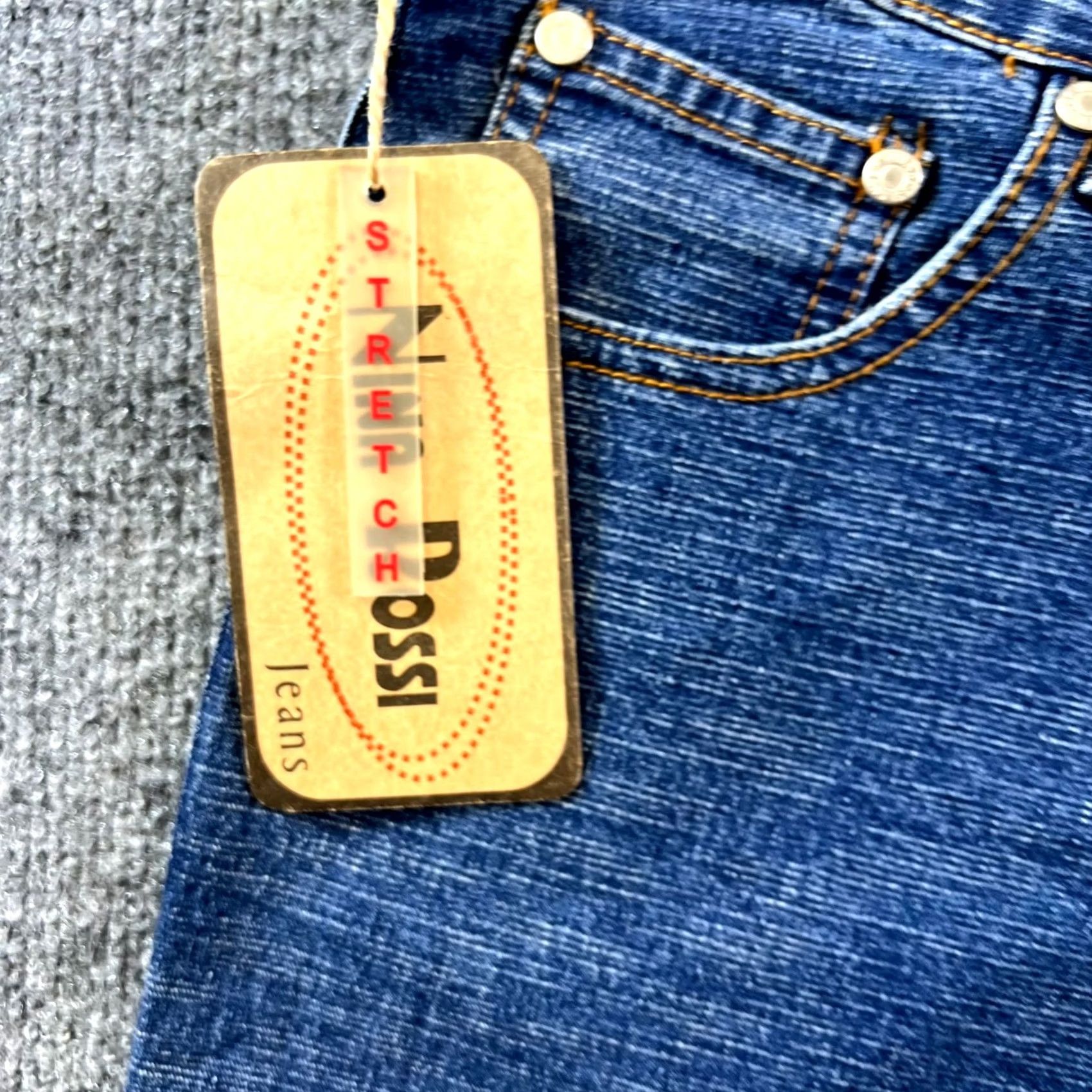 Vintage Nina Rossi Bootcut Capri Jeans Women 8 Blue Cotton Denim Travel Workwear Stretch Capri Jeans Women 8 Blue Cotton Denim Travel Workwear Stretch Size 30" / US 8 / IT 44 - 7 Thumbnail