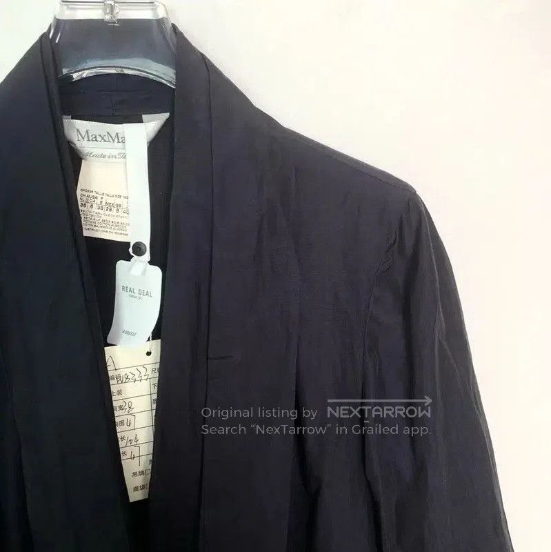 Max Mara MaxMara Navy Cotton Women's Trench Coat . Size S / US 4 / IT 40 - 3 Thumbnail