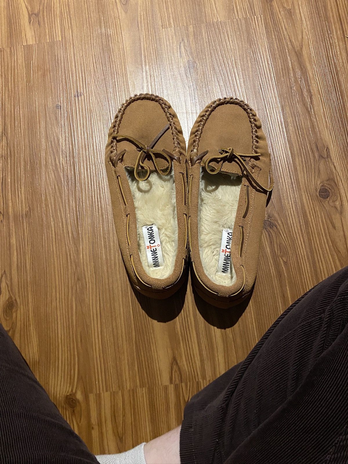 Minnetonka Minnetonka Tan Suede Moccasins Size US 9 / IT 39 - 1 Thumbnail