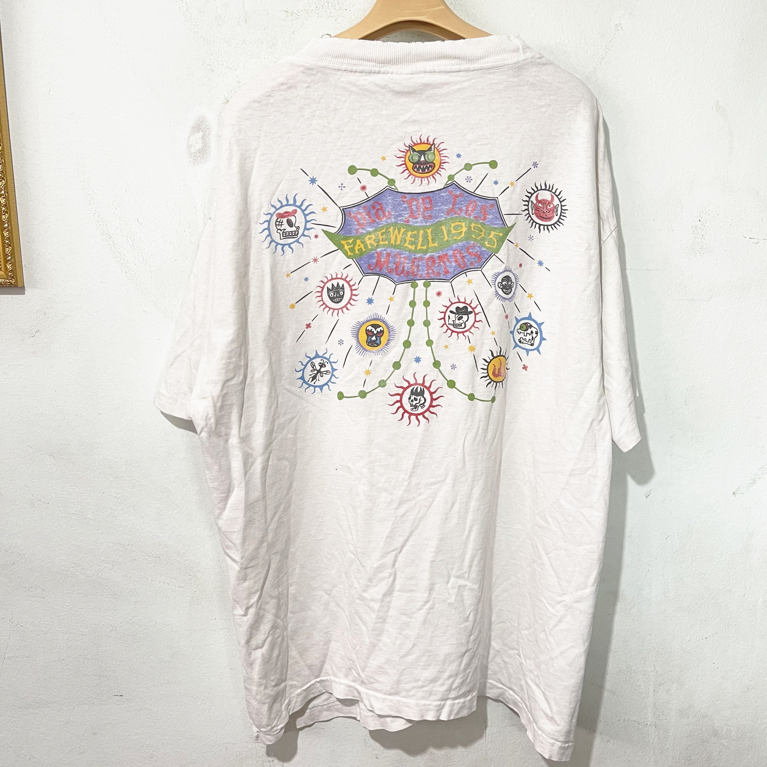 Band Tees Vintage 1995 Oingo Boingo DIa De Los Farewell Tour T-Shirt Size US XL / EU 56 / 4 - 3 Thumbnail