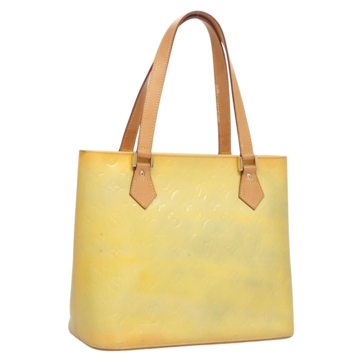 Louis Vuitton LOUIS VUITTON Monogram Vernis Houston Hand Bag Gris M91053 Size ONE SIZE - 1 Thumbnail