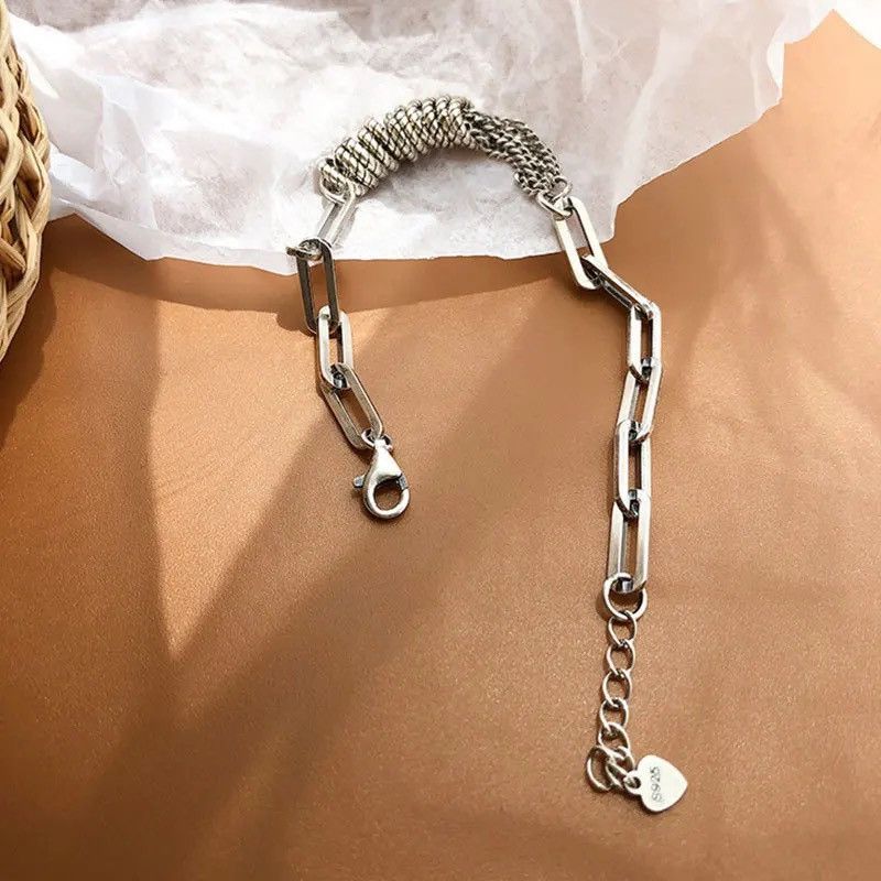 Jewelry 2Pcs Retro Stereoscopic Heart Bracelets Size ONE SIZE - 4 Thumbnail