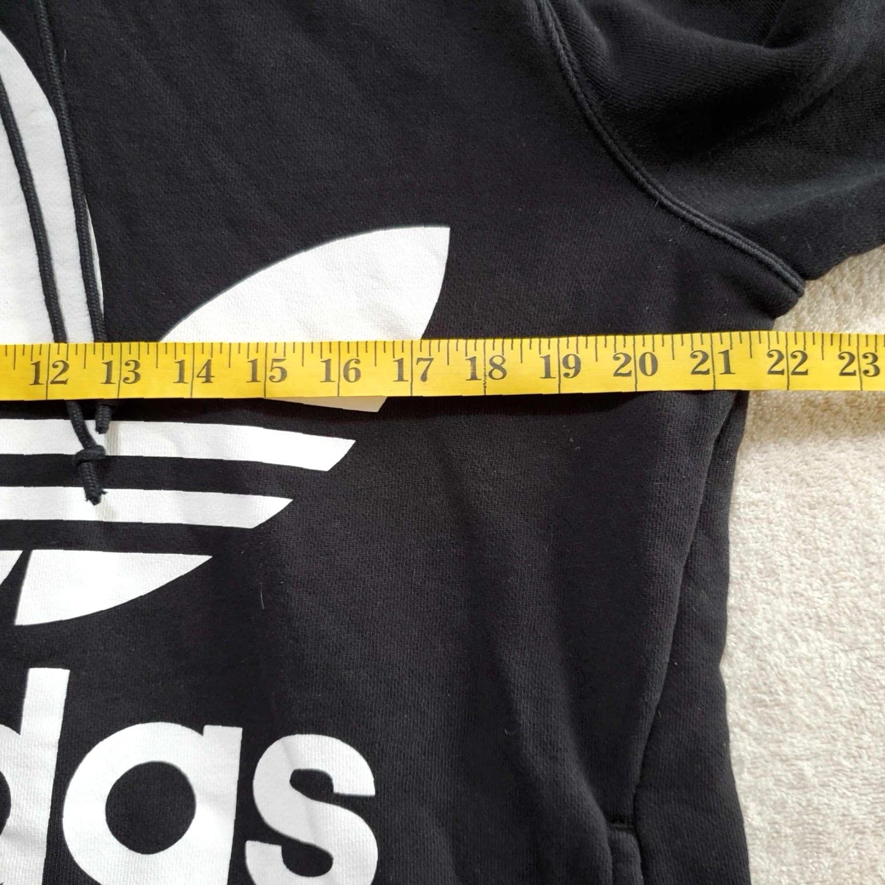 Adidas Adidas Sweatshirt Womens Large Black White Trefoil Logo Pullover Hoodie Basketball Crew Pullover Size L / US 10 / IT 46 - 5 Thumbnail