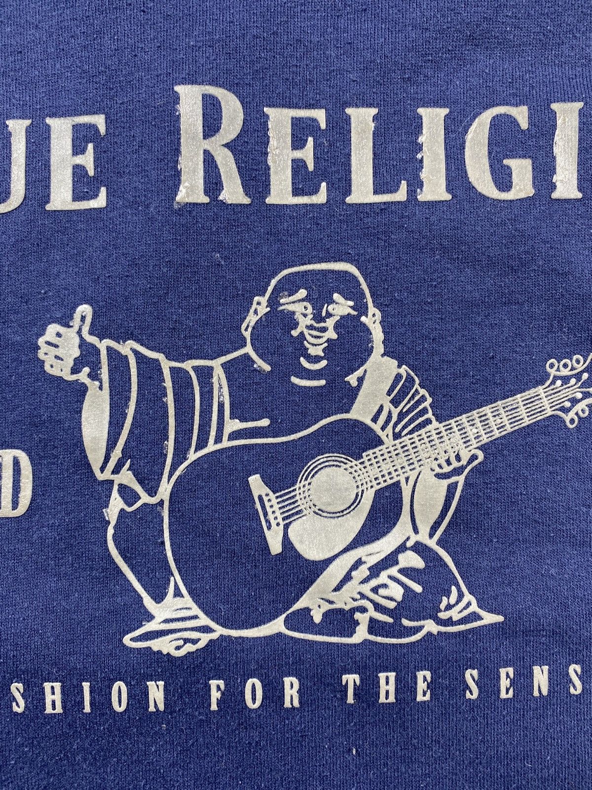 True Religion Mens True Religion Blue Sweatshirt Size Medium With Big Logo Size US M / EU 48-50 / 2 - 6 Thumbnail