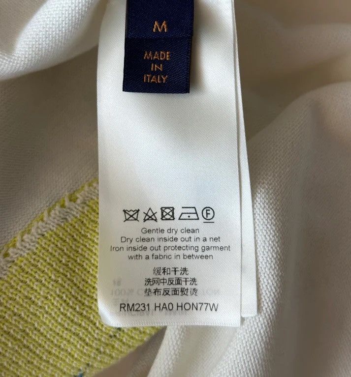 Louis Vuitton Louis Vuitton White Baseball Graphic Intarsia T-Shirt Size US M / EU 48-50 / 2 - 4 Thumbnail