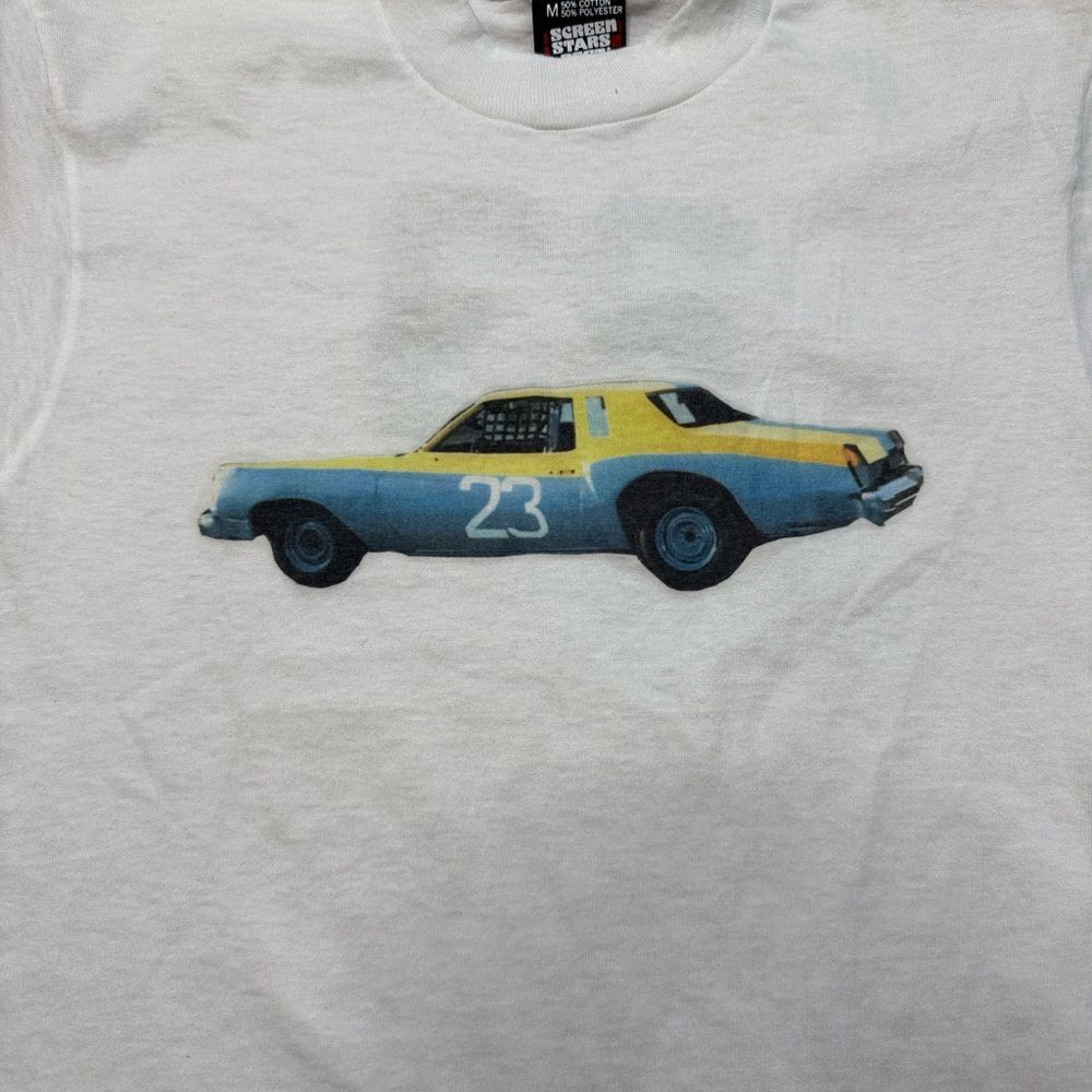 Vintage 80s Vintage Screen Stars NASCAR Monte Carlo White Graphic Ts Size US S / EU 44-46 / 1 - 7 Thumbnail