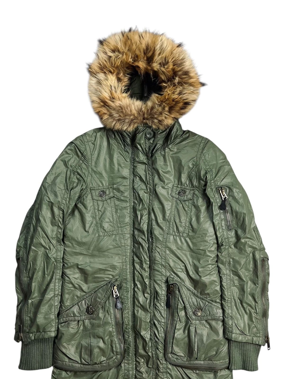 BUFFALO BOBS 2000s Moussy - Apocalypse Style Fur Hoodie Jacket Size US M / EU 48-50 / 2 - 7 Thumbnail