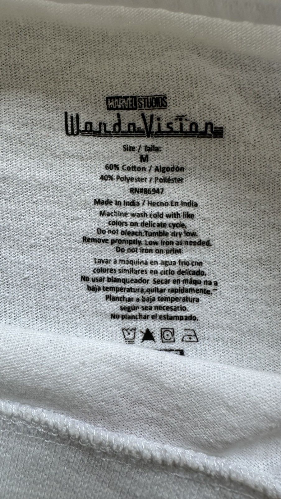 Marvel Comics MARVEL STUDIOS WANDA VISION TEE Size US M / EU 48-50 / 2 - 3 Thumbnail